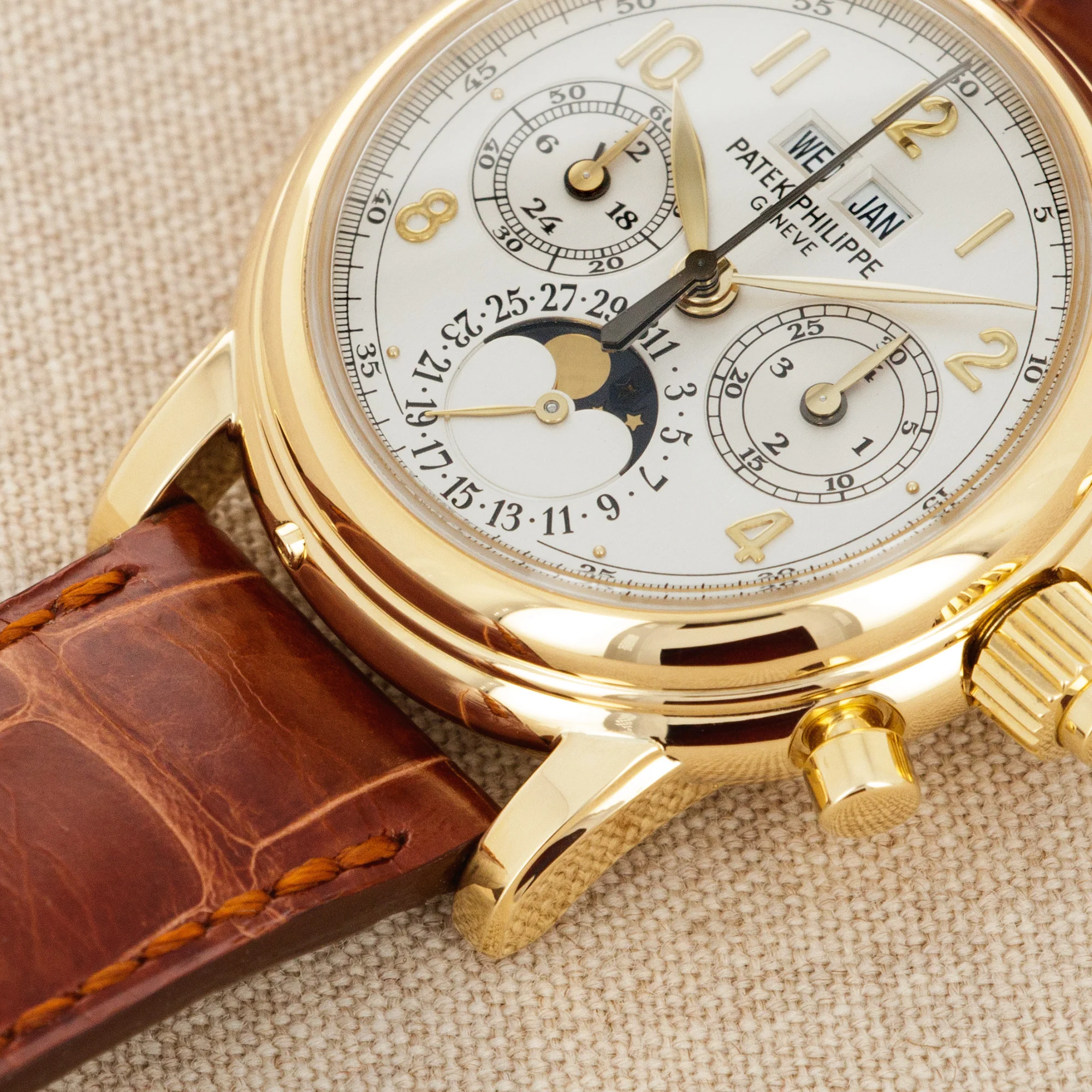 Patek Philippe Yellow Gold Split Seconds Perpetual Watch Ref. 5004 - Image 4
