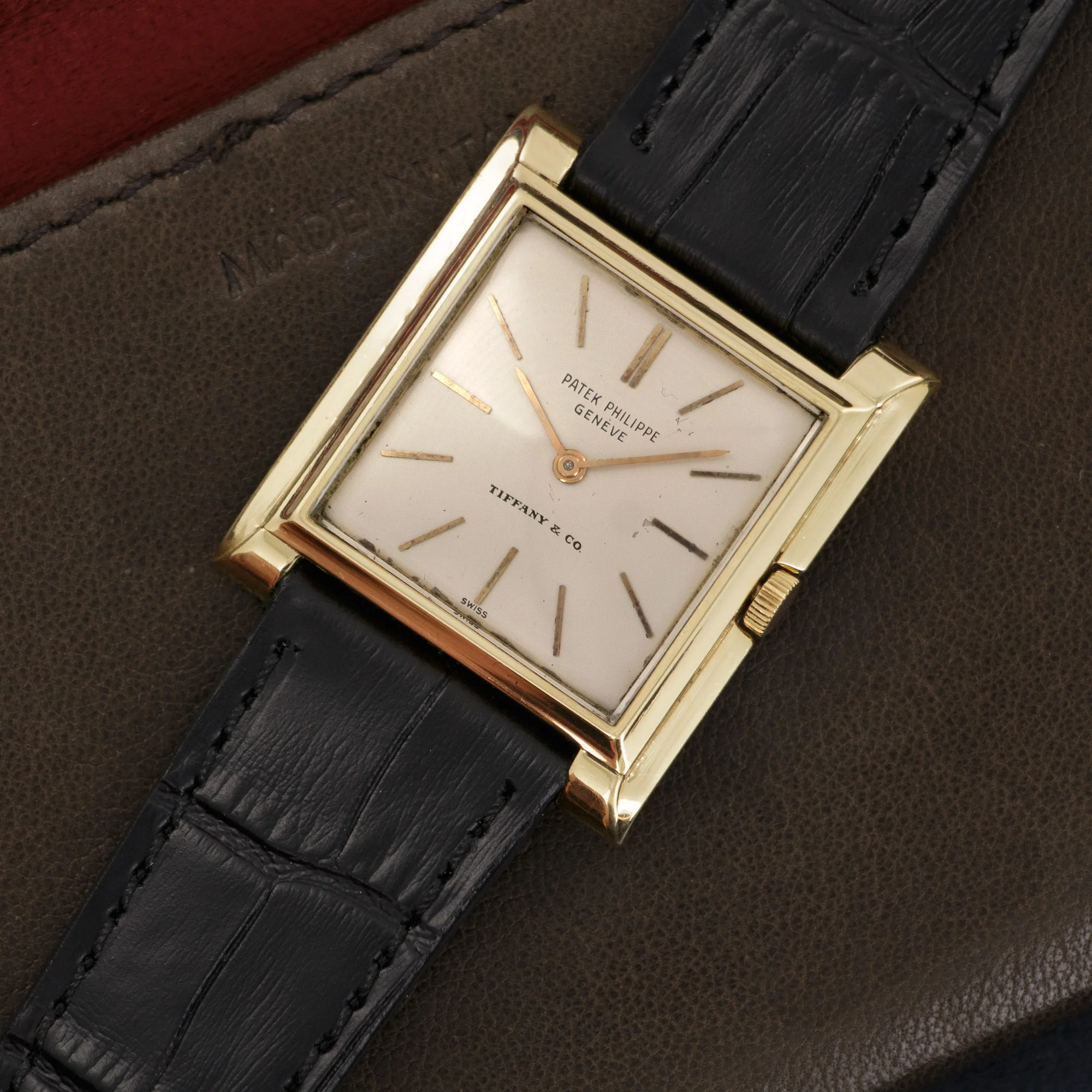 Patek Philippe Yellow Gold Strap Watch, Ref. 2562, Retailed by Tiffany & Co. - Image 2