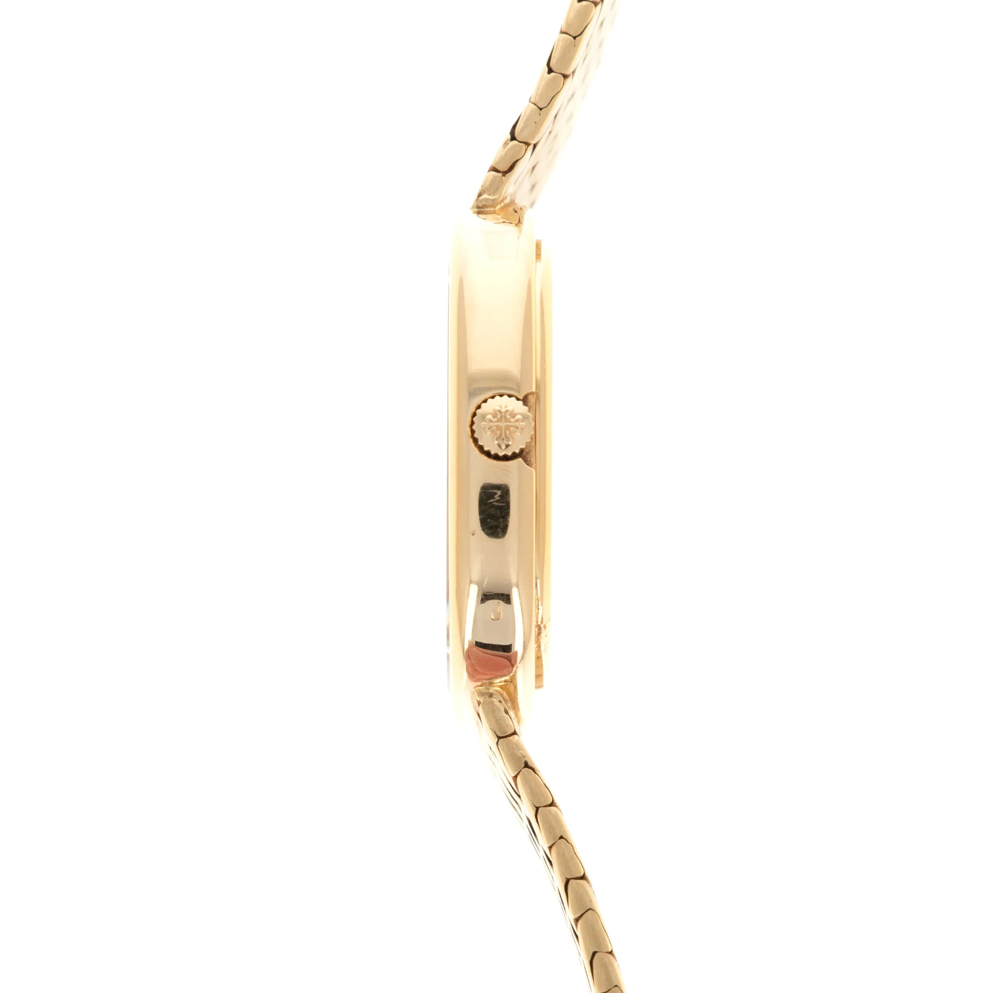 Patek Philippe Yellow Gold TV-Shaped, Cushion Automatic Watch Ref. 3604, Retailed by Gubelin - Image 3