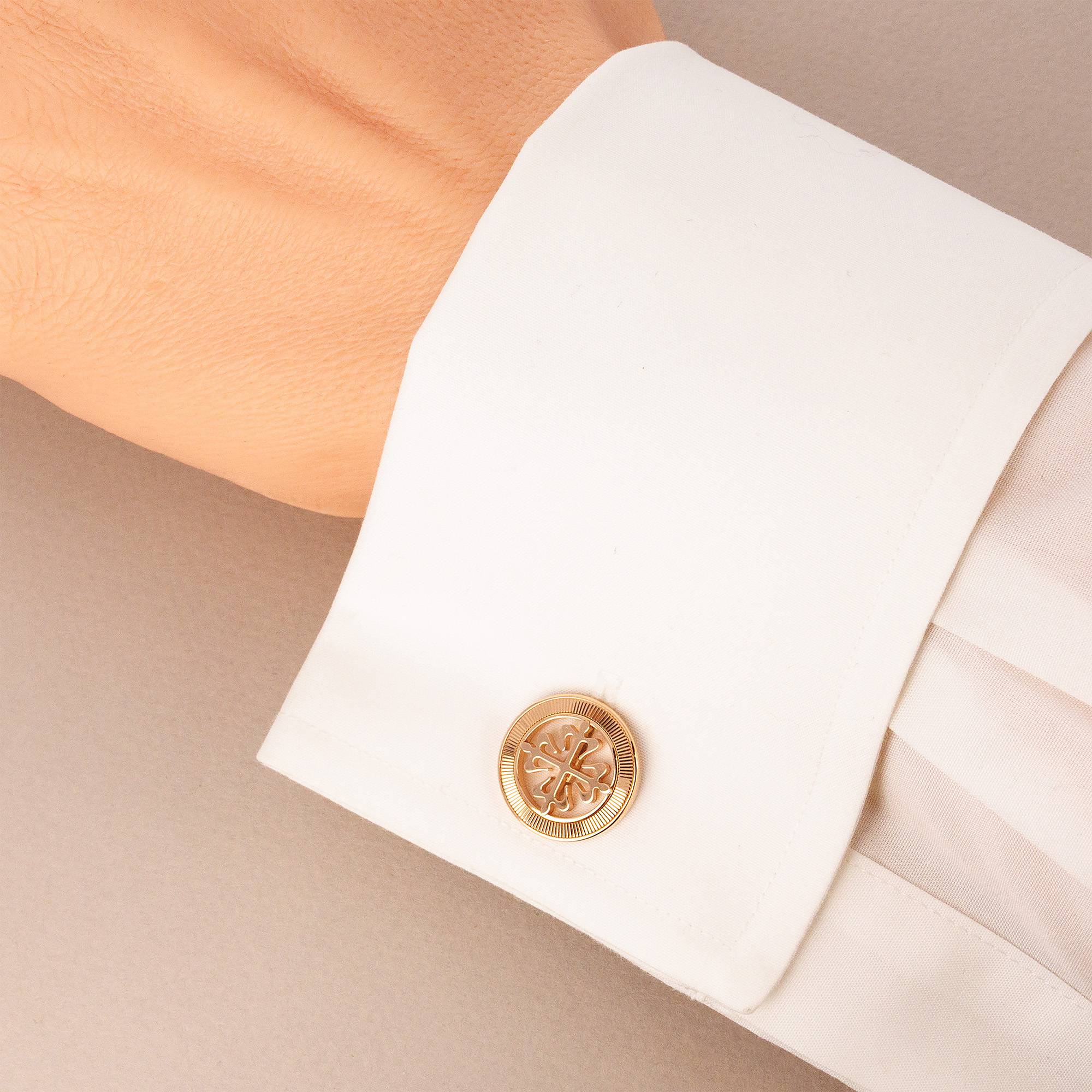 Patek Phillipe Rose Gold Calatrava Cufflinks (Objet) - Image 2