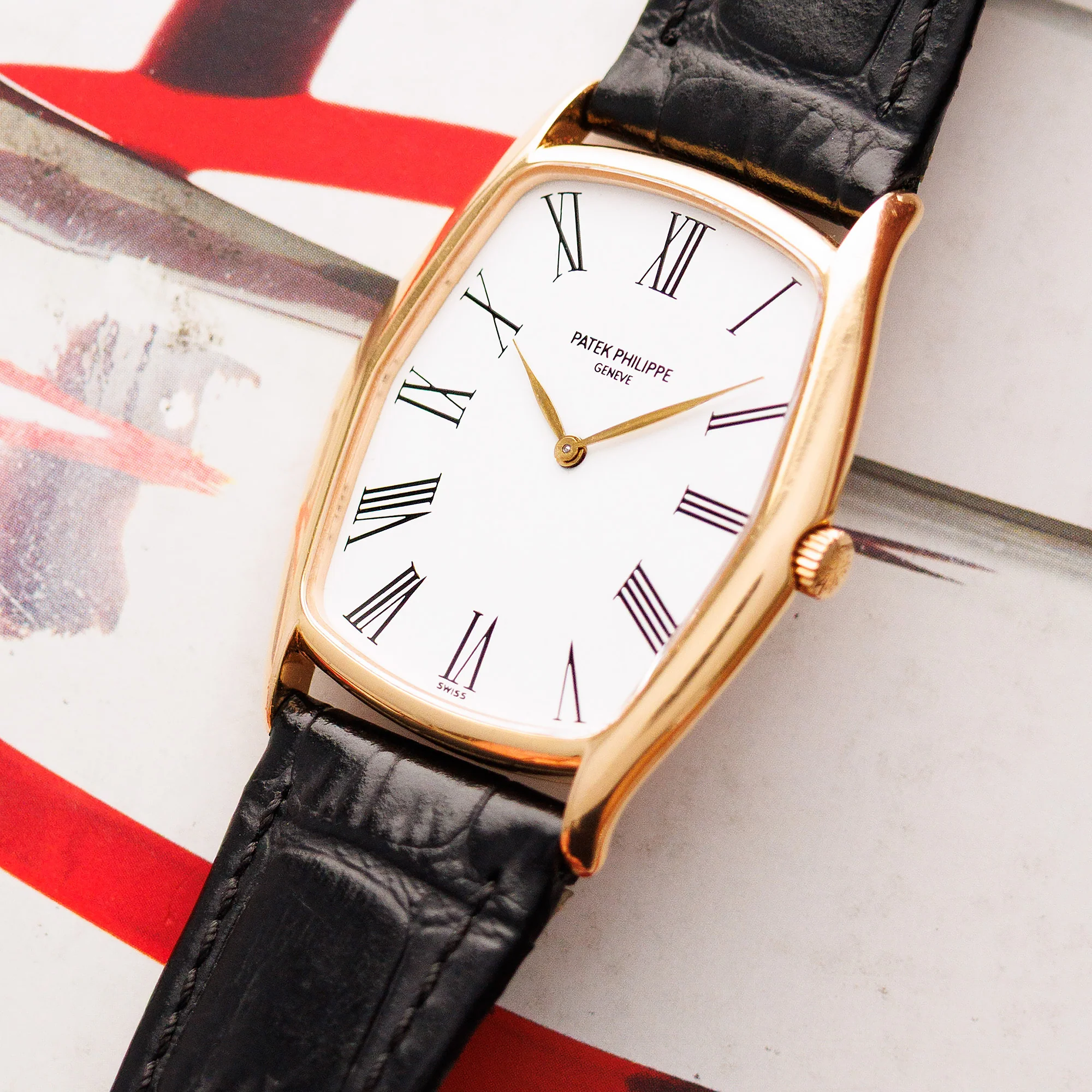 Patek Phillipe Yellow Gold Gondolo Watch Ref. 3842 - Image 2