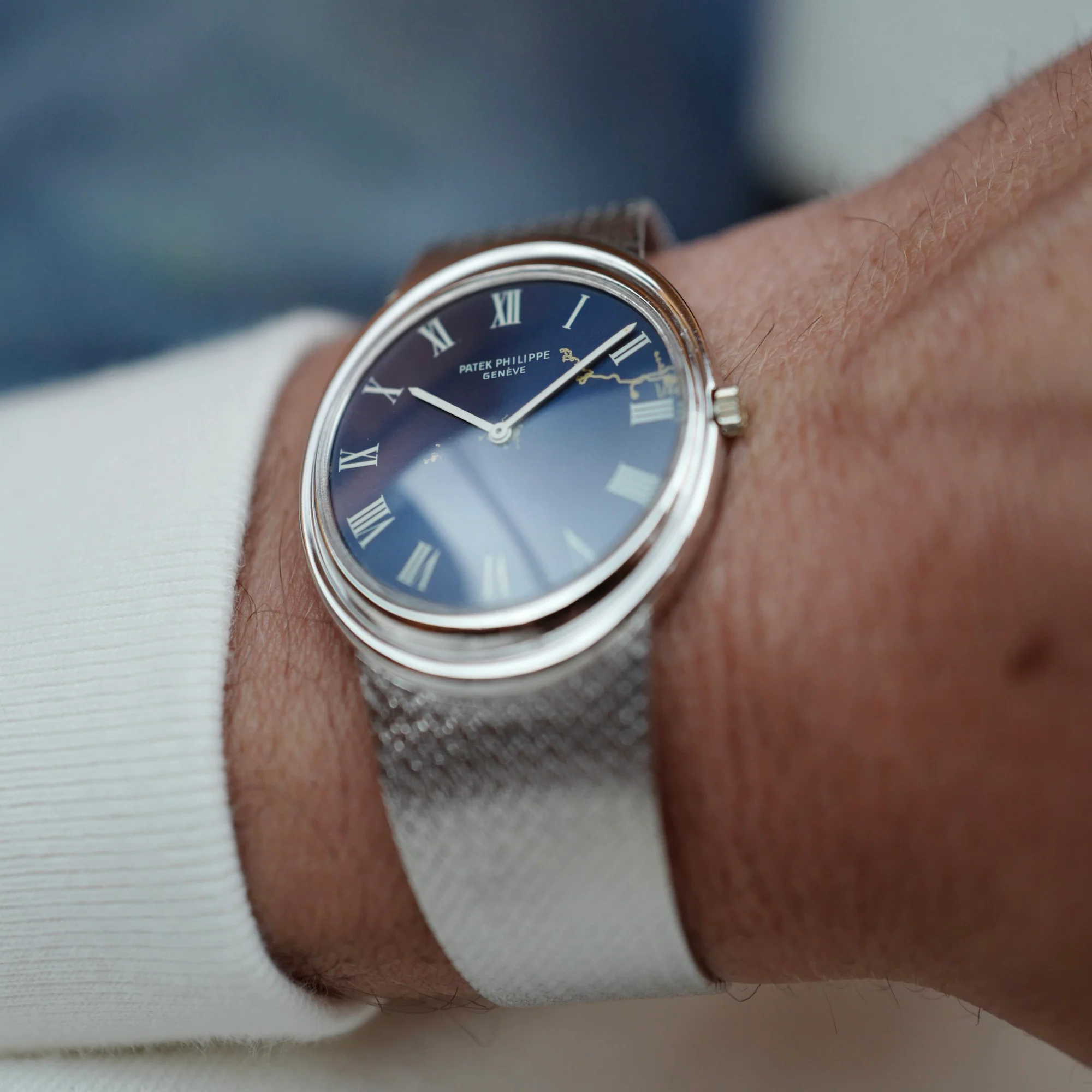 Patek White Gold Golden Ellipse Watch Ref. 3594 - Image 7