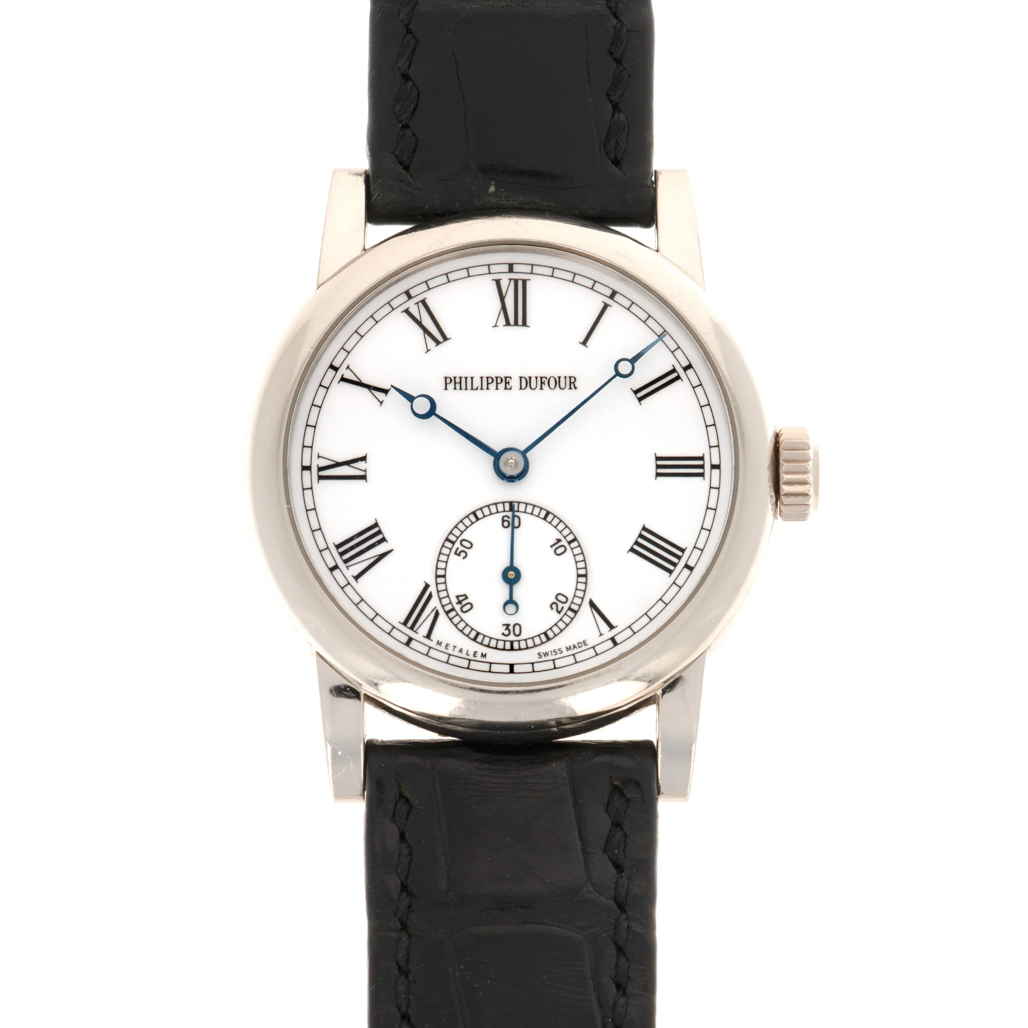 Philippe Dufour White Gold Simplicity Watch, with Original Box and Papers