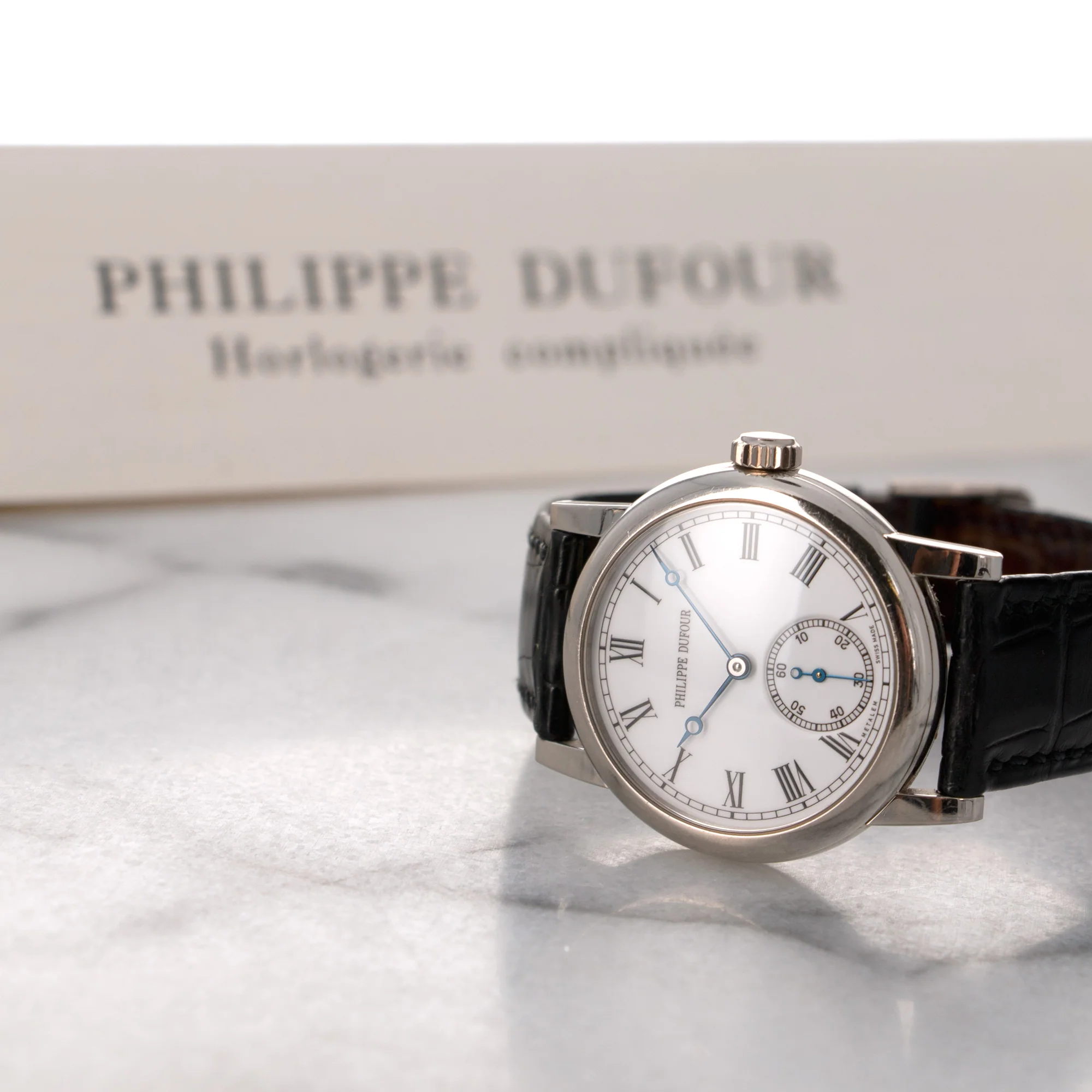 Philippe Dufour White Gold Simplicity Watch, with Original Box and Papers - Image 6