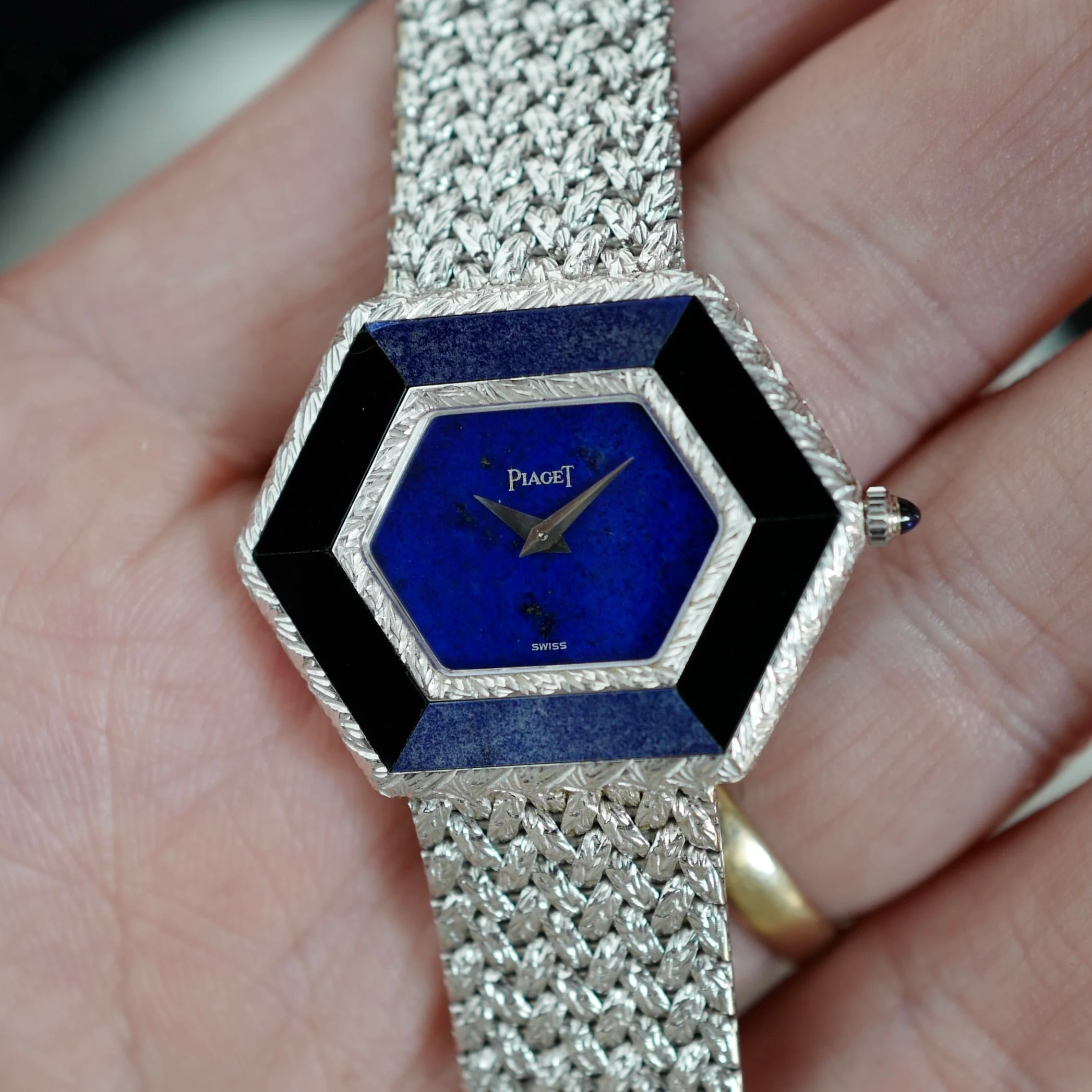 Piaget Lapis, Onyx and Sodalite Hexagon Watch (NEW ARRIVAL) - Image 2