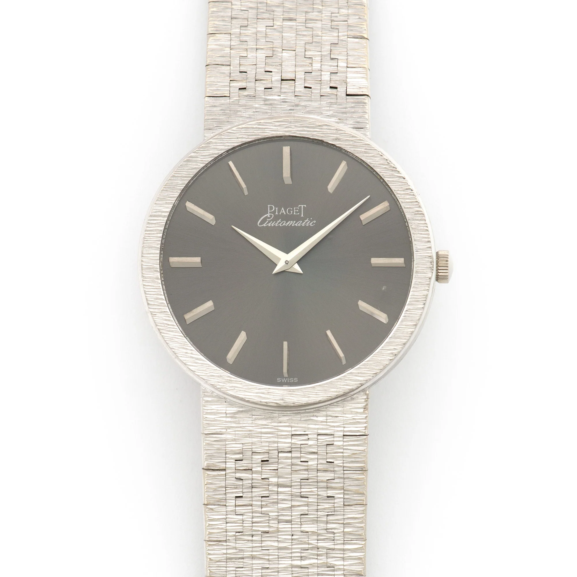 Piaget White Gold Automatic Watch Ref. 12311, Retailed by Asprey