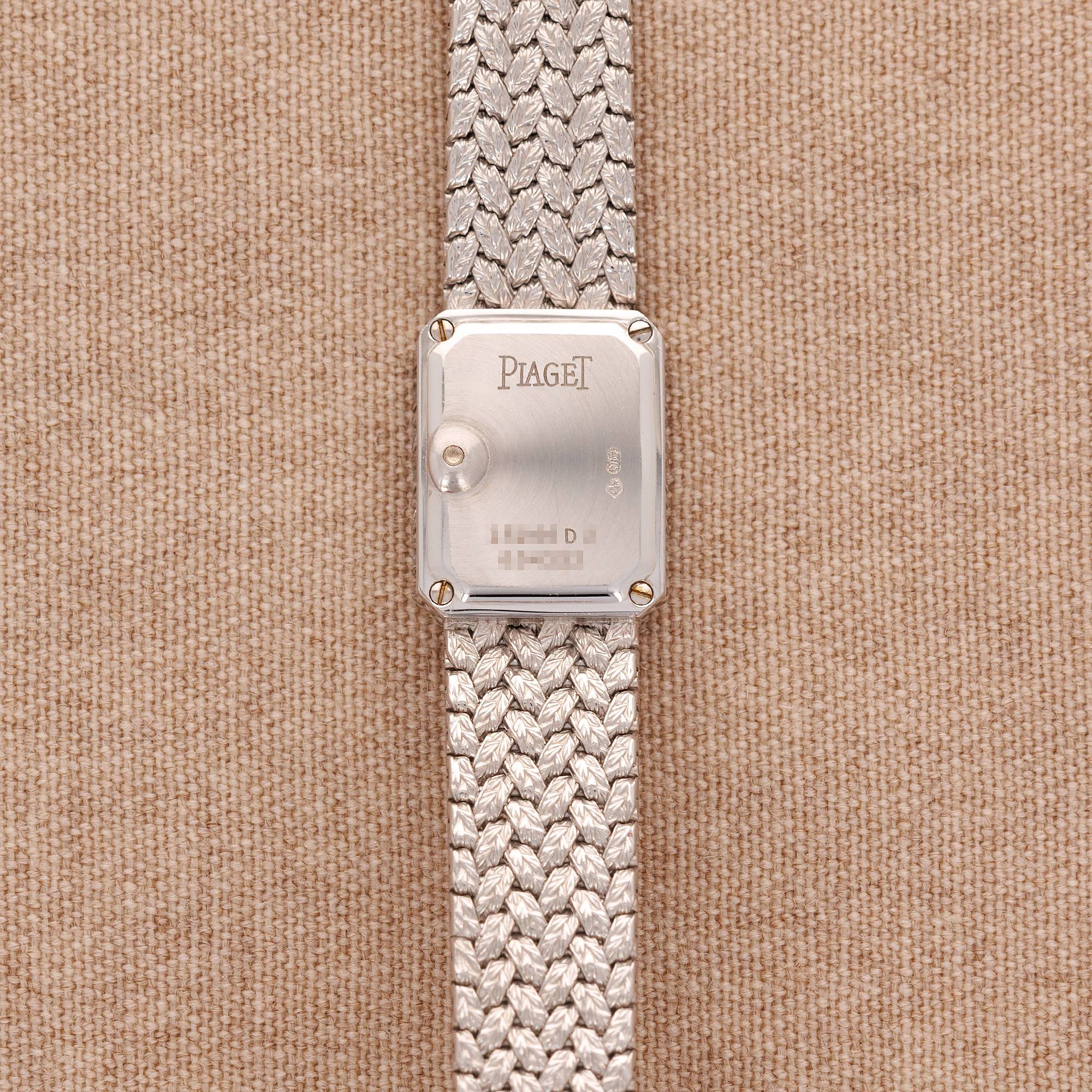 Piaget White Gold Bracelet Watch Ref. 45244 with Opal Dial - Image 3
