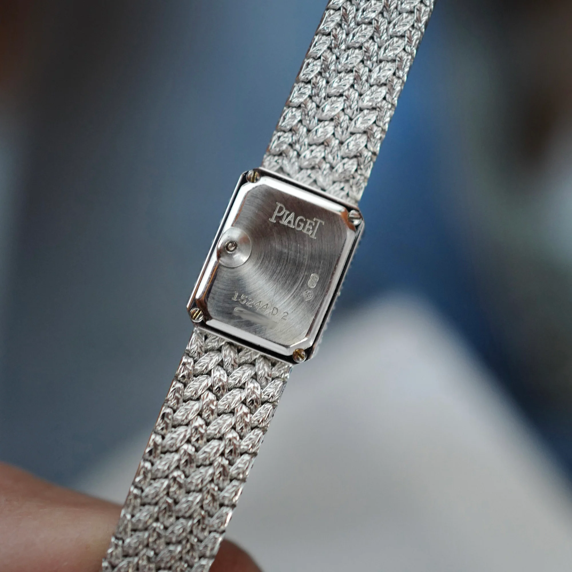 Piaget White Gold Bracelet Watch Ref. 45244 with Opal Dial - Image 7