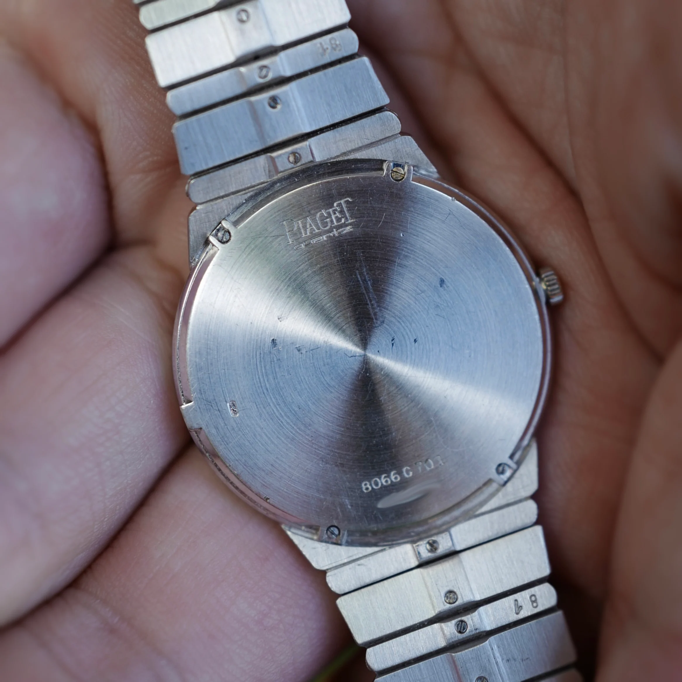 Piaget White Gold Diamond And Lapis Watch Ref. 8066 - Image 6