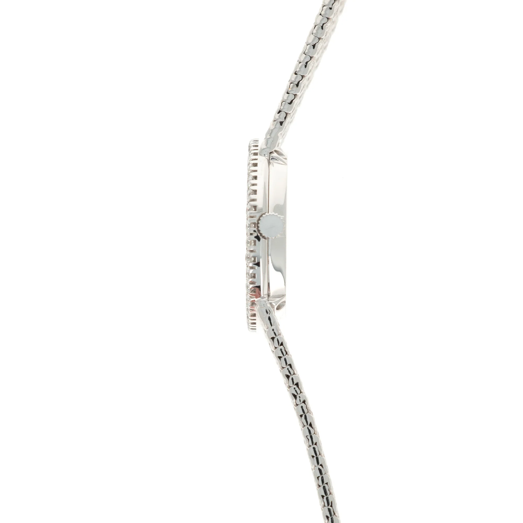 Piaget White Gold Diamond Bezel with Black and Diamond Dial on Bracelet - Image 3