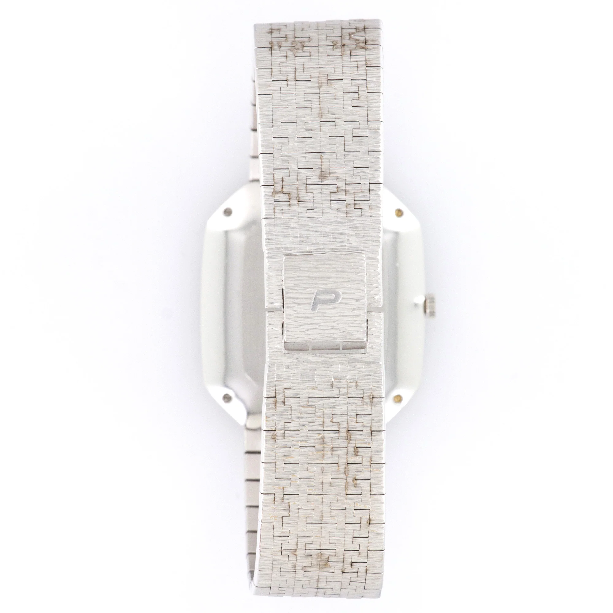 Piaget White Gold Diamond Lapis Onyx Watch - Image 4