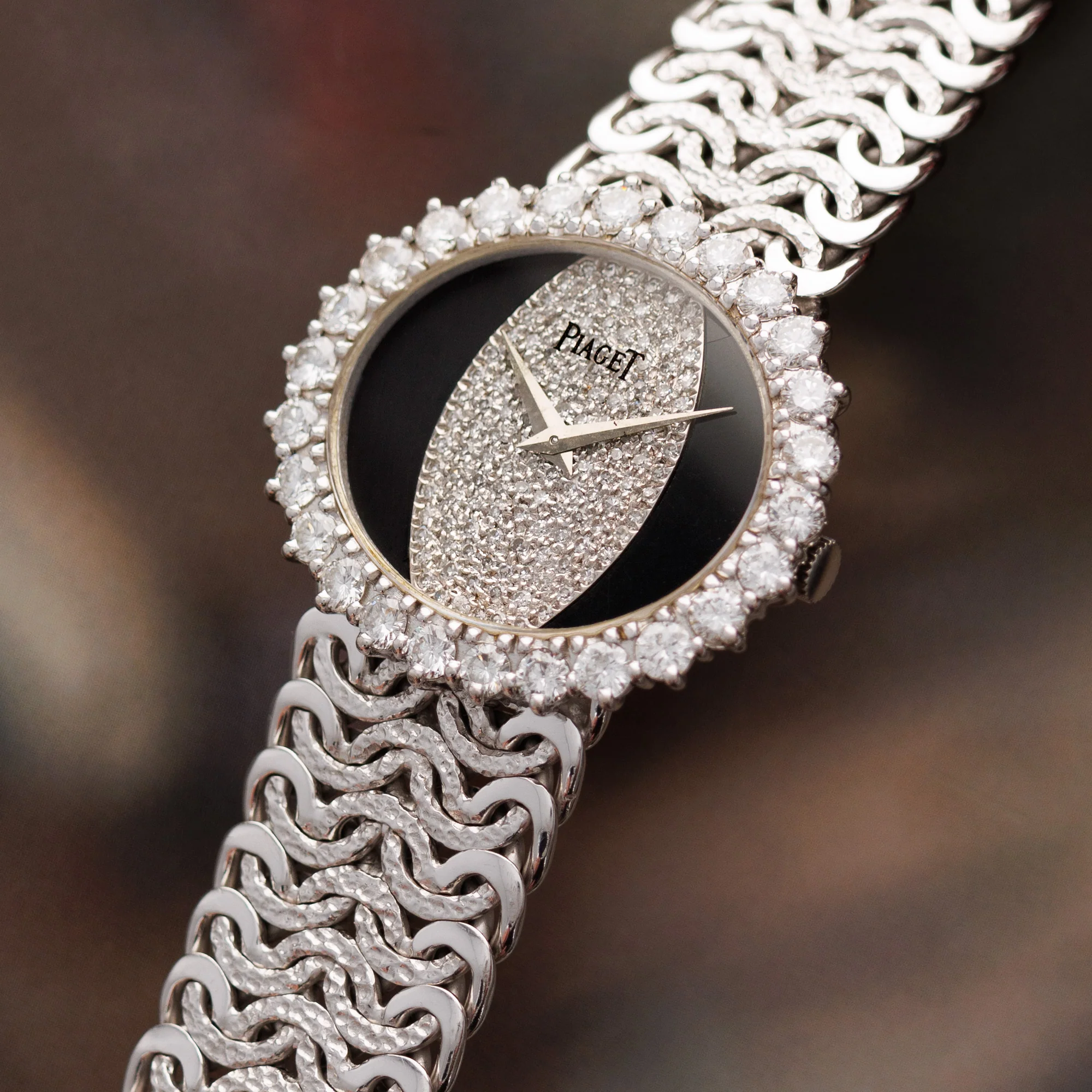 Piaget White Gold Diamond Onyx Ref. 9802N93 - Image 2