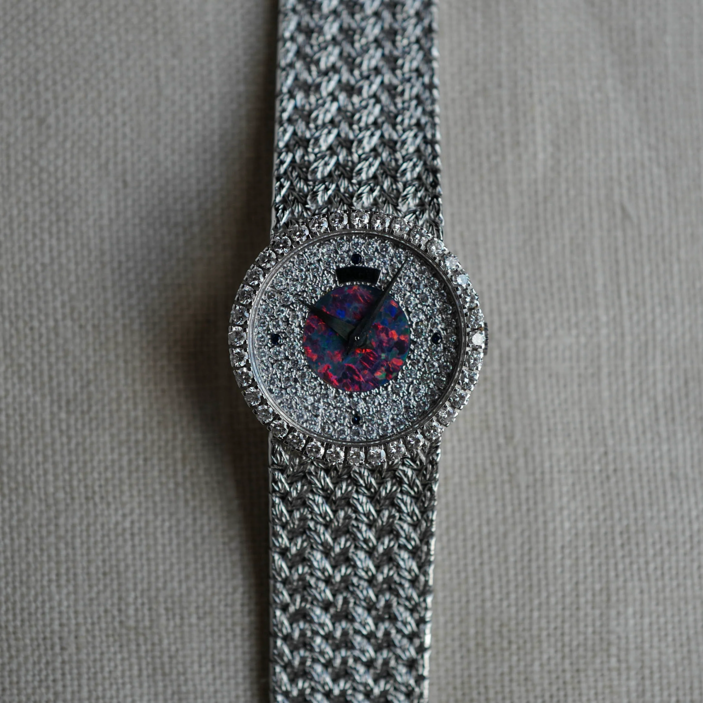 Piaget White Gold Diamond Opal Watch Ref. 9706