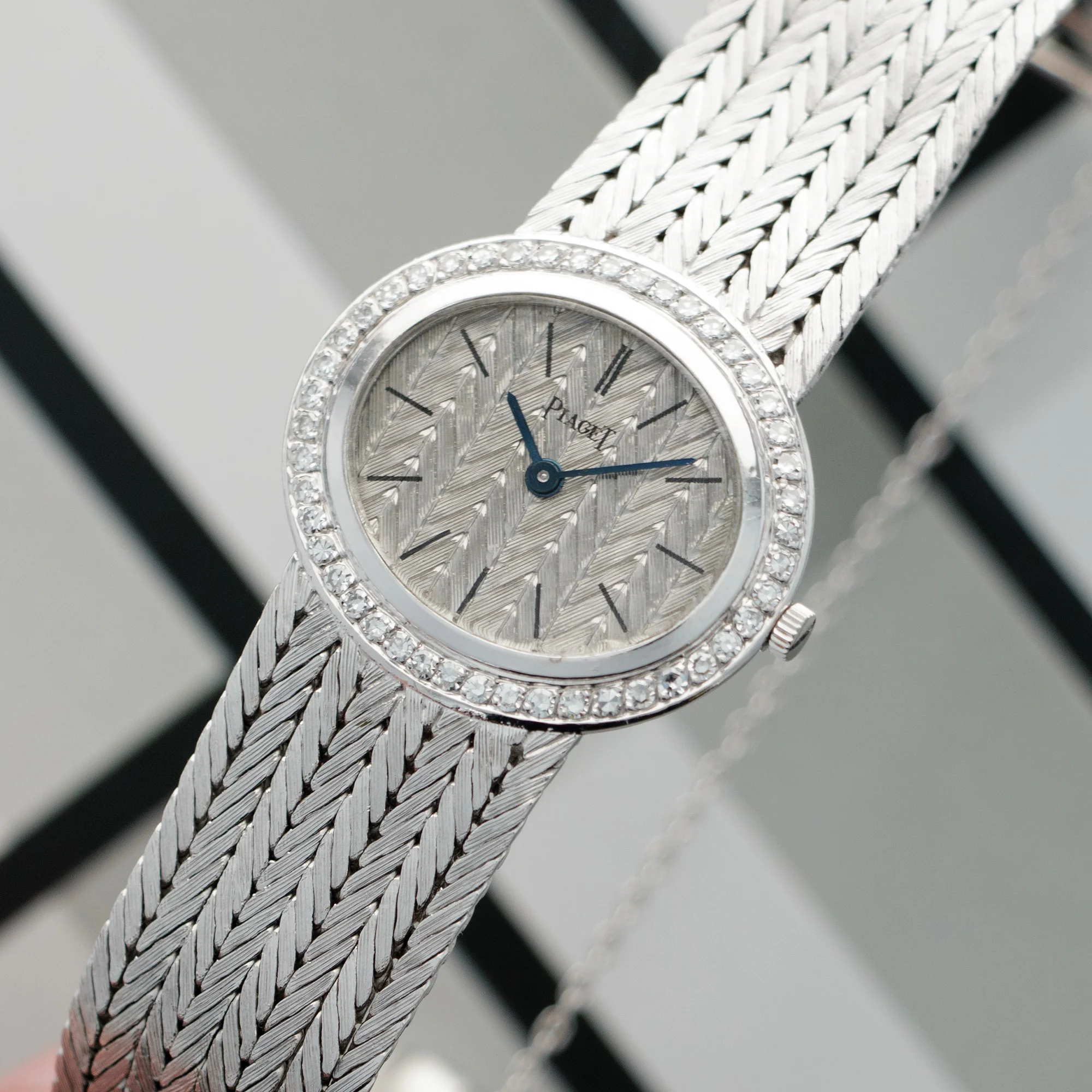 Piaget White Gold Diamond Watch, 1960s - Image 2
