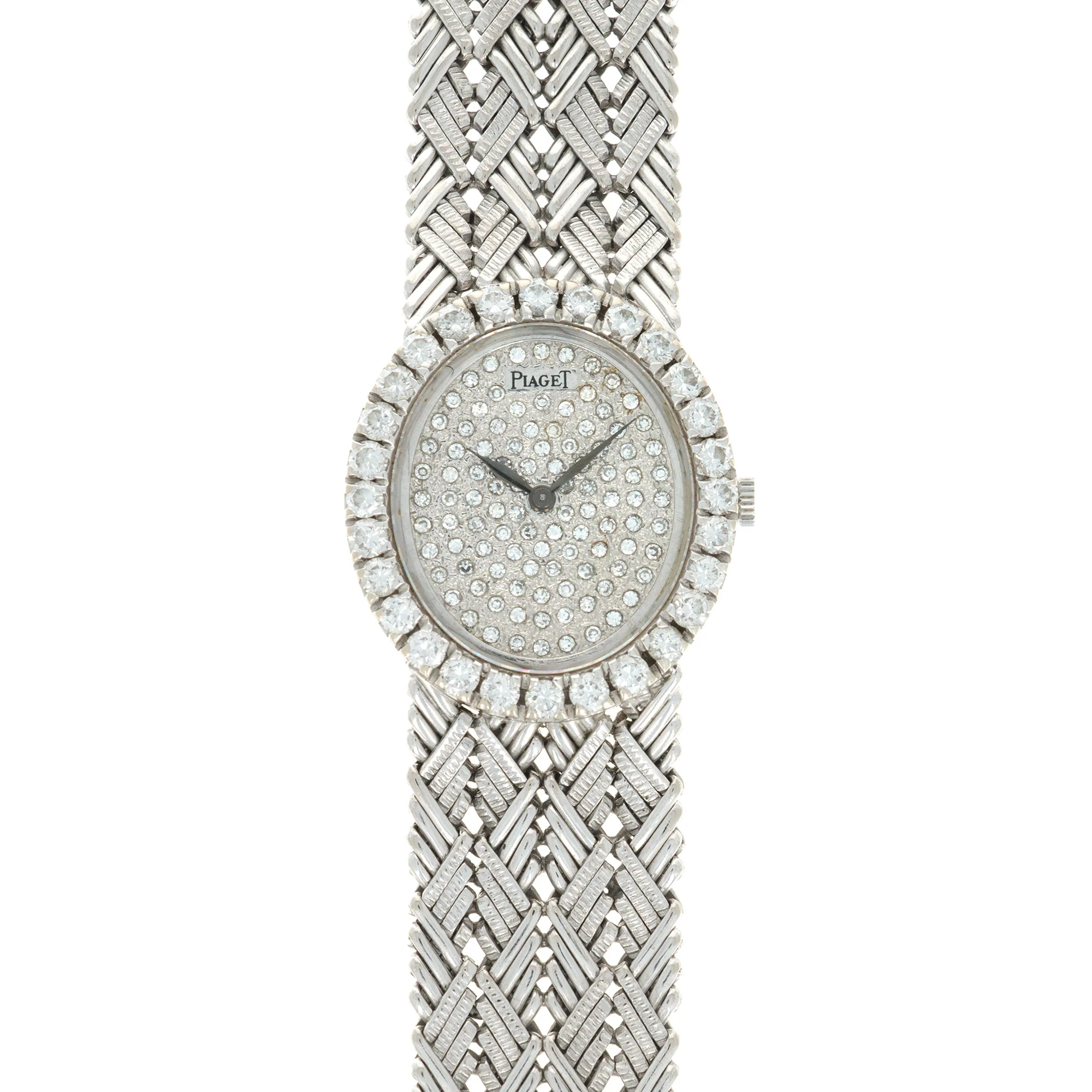 Piaget White Gold Diamond Watch, 1970s
