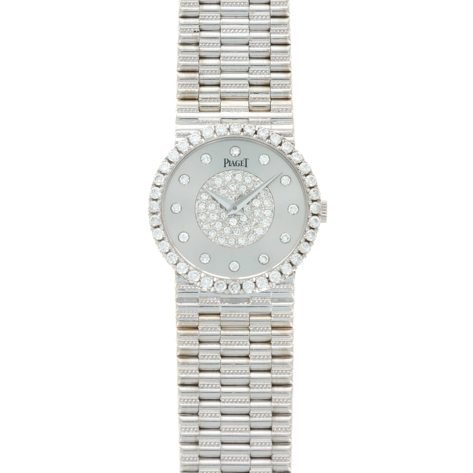 Piaget White Gold Diamond Watch, 1970s
