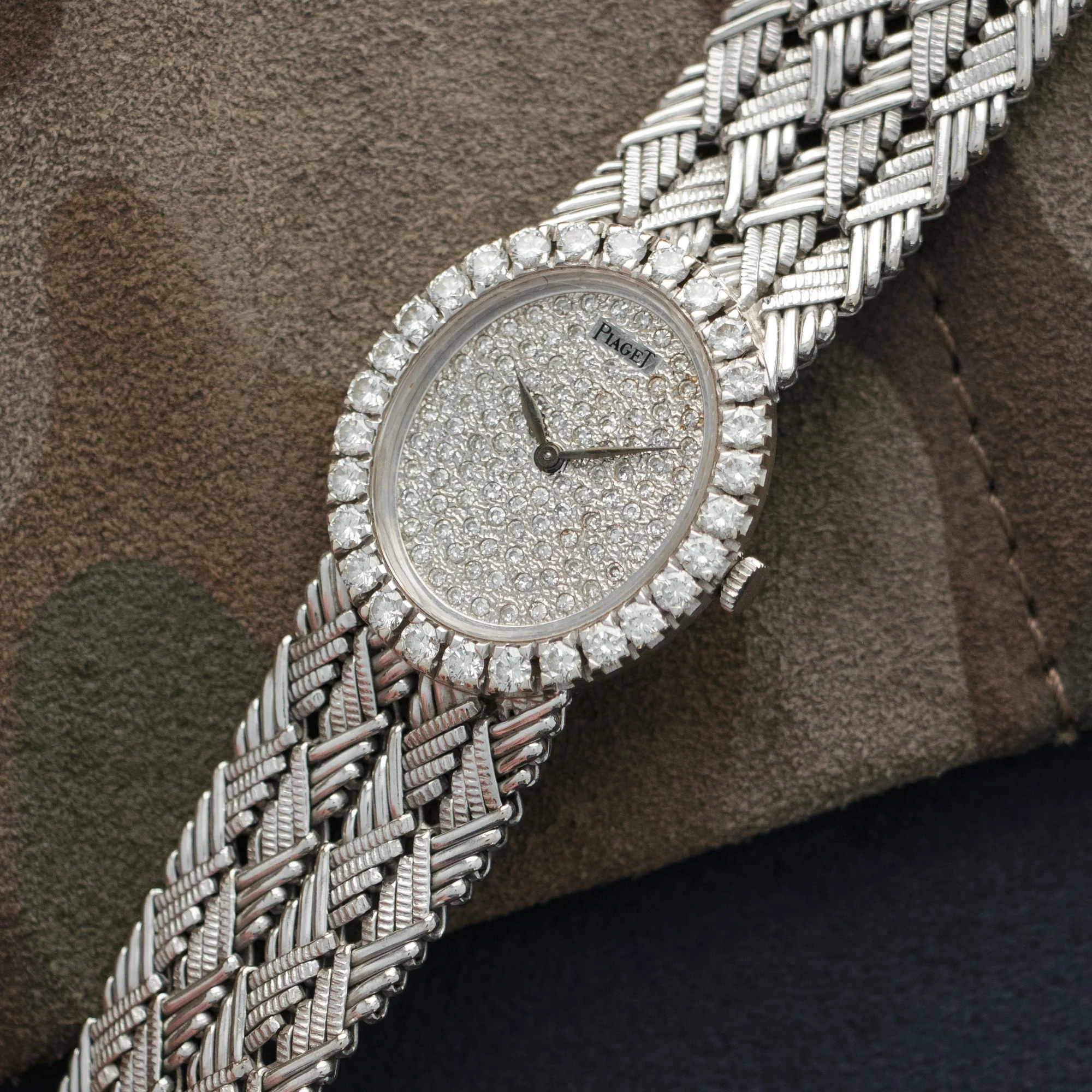 Piaget White Gold Diamond Watch, 1970s - Image 2