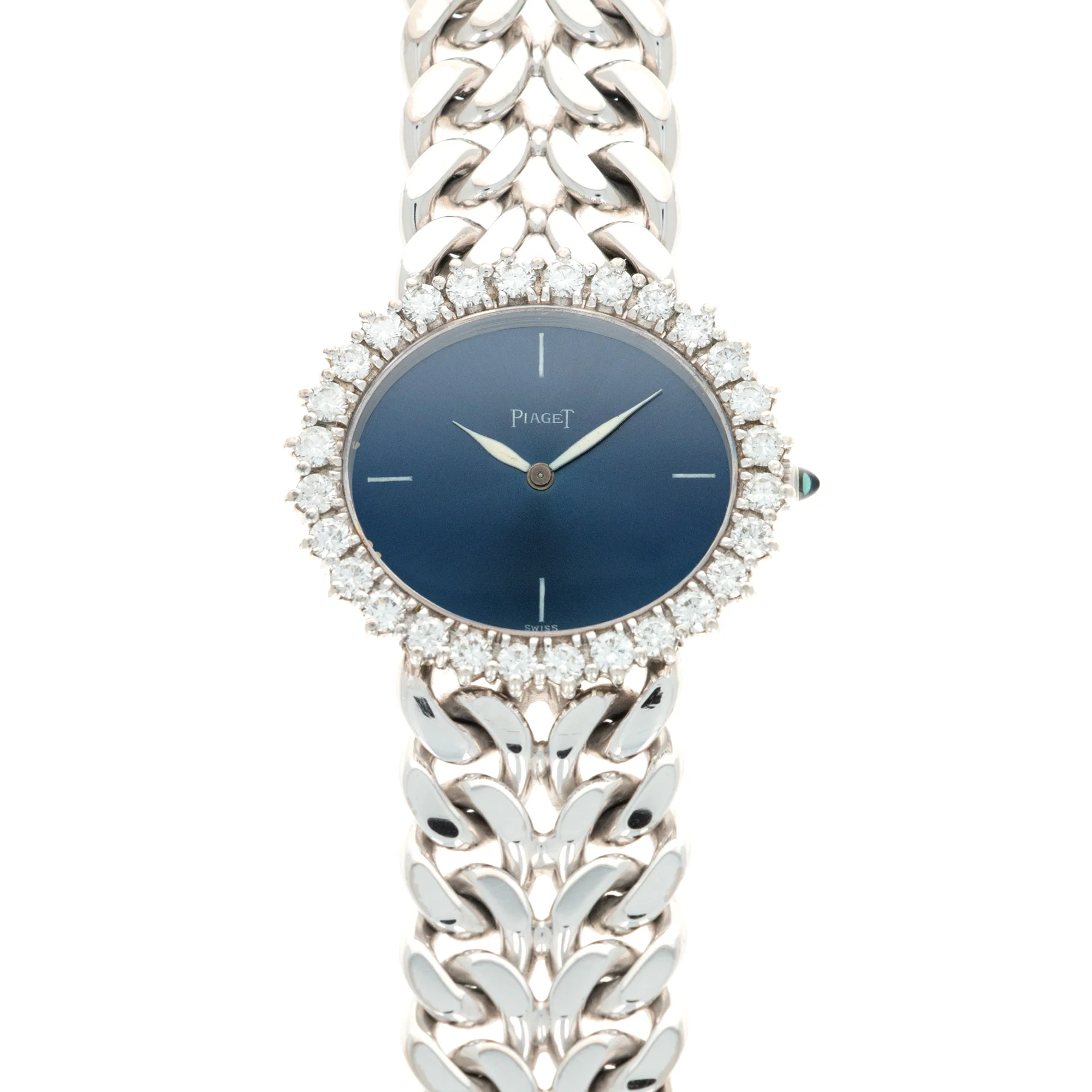 Piaget White Gold Diamond Watch, 1970s