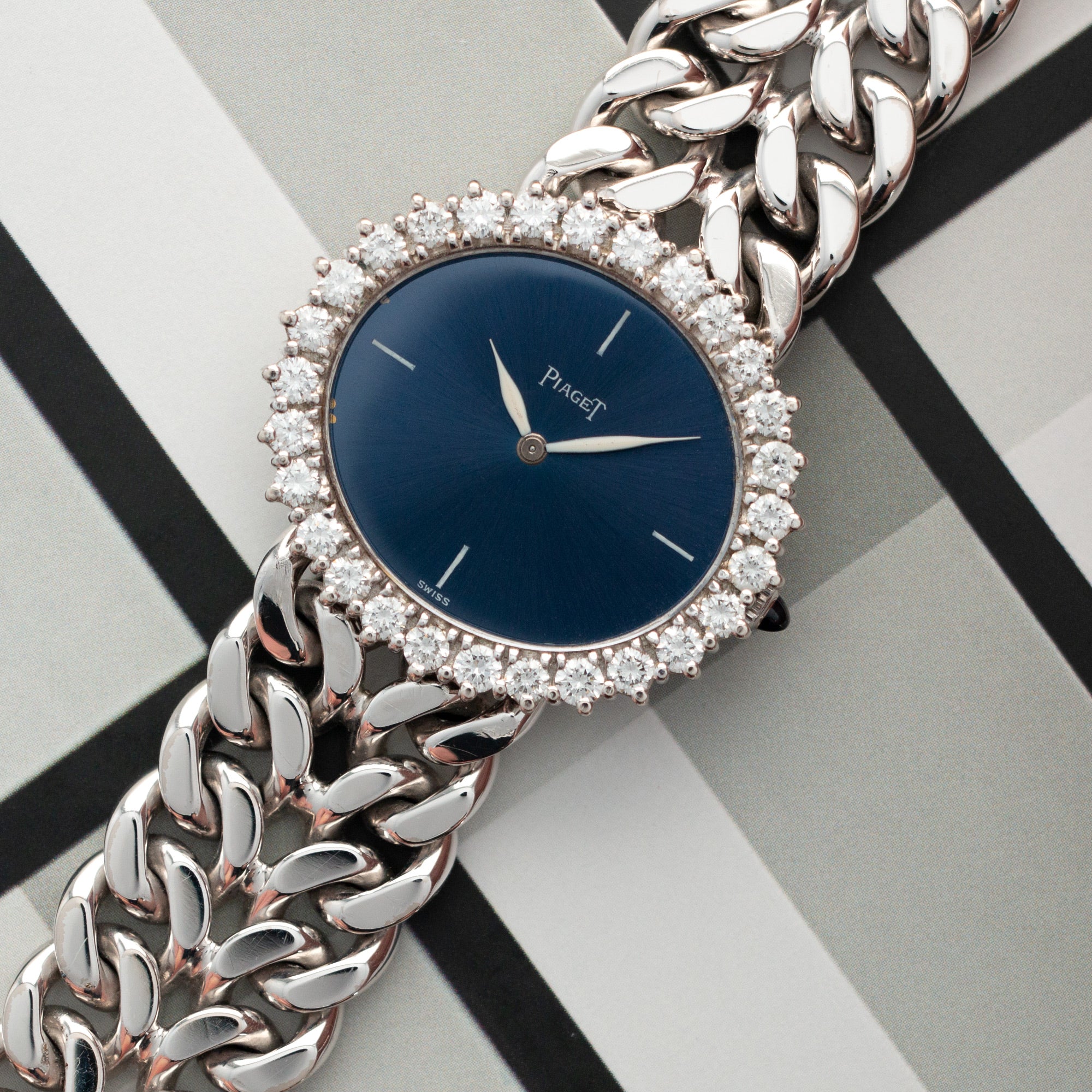 Piaget White Gold Diamond Watch, 1970s - Image 2