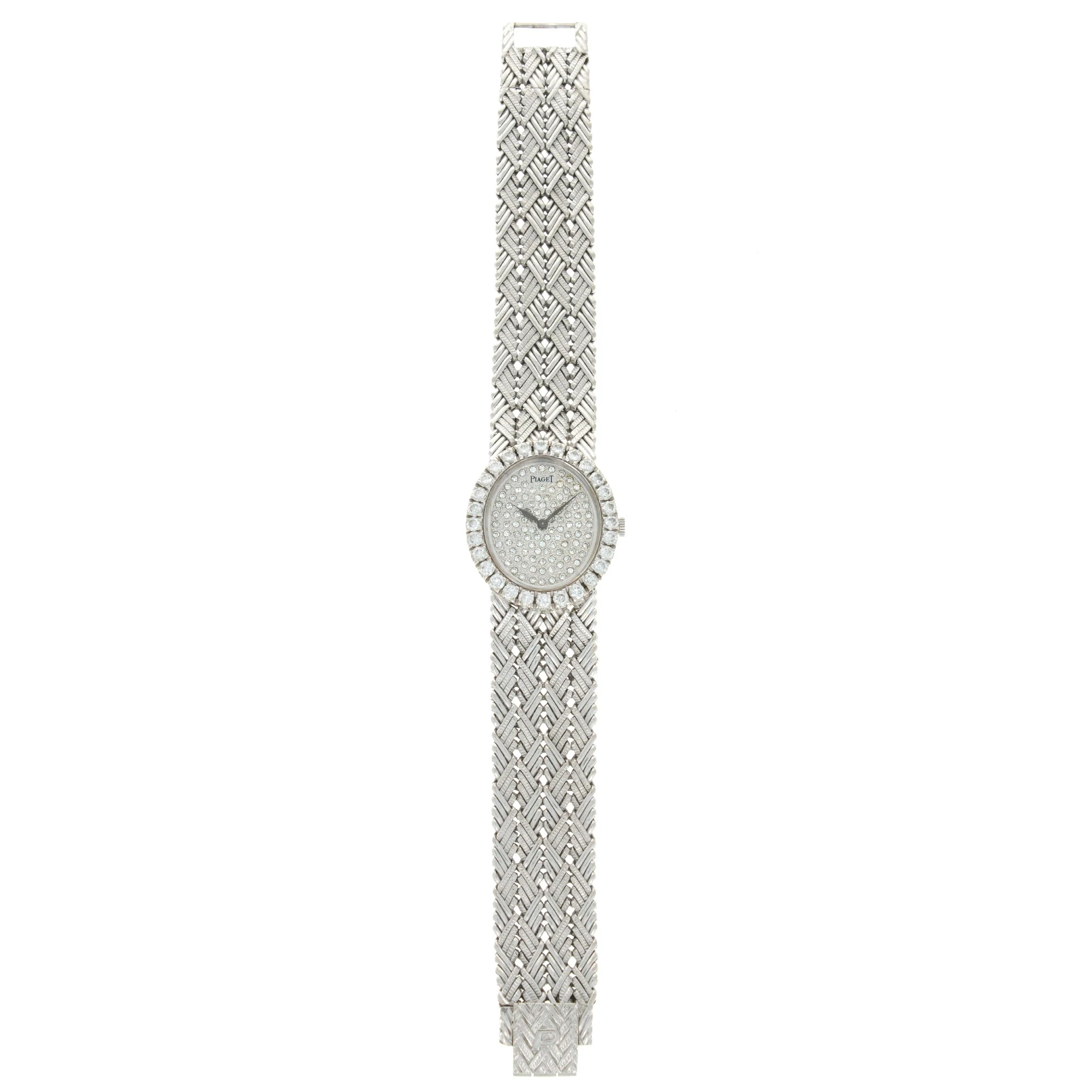 Piaget White Gold Diamond Watch, 1970s - Image 3