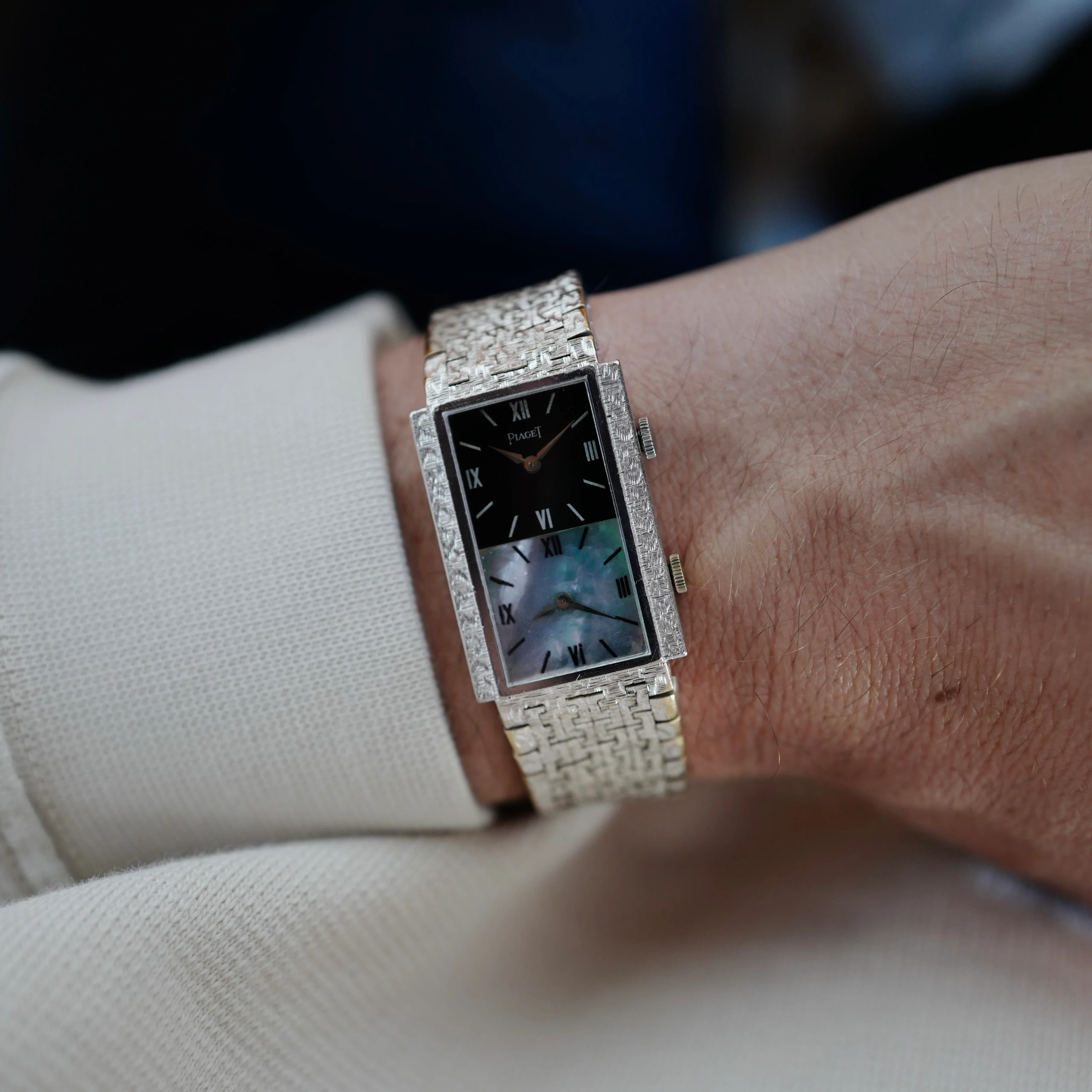 Piaget White Gold Dual Time Watch Ref. 69212 - Image 3