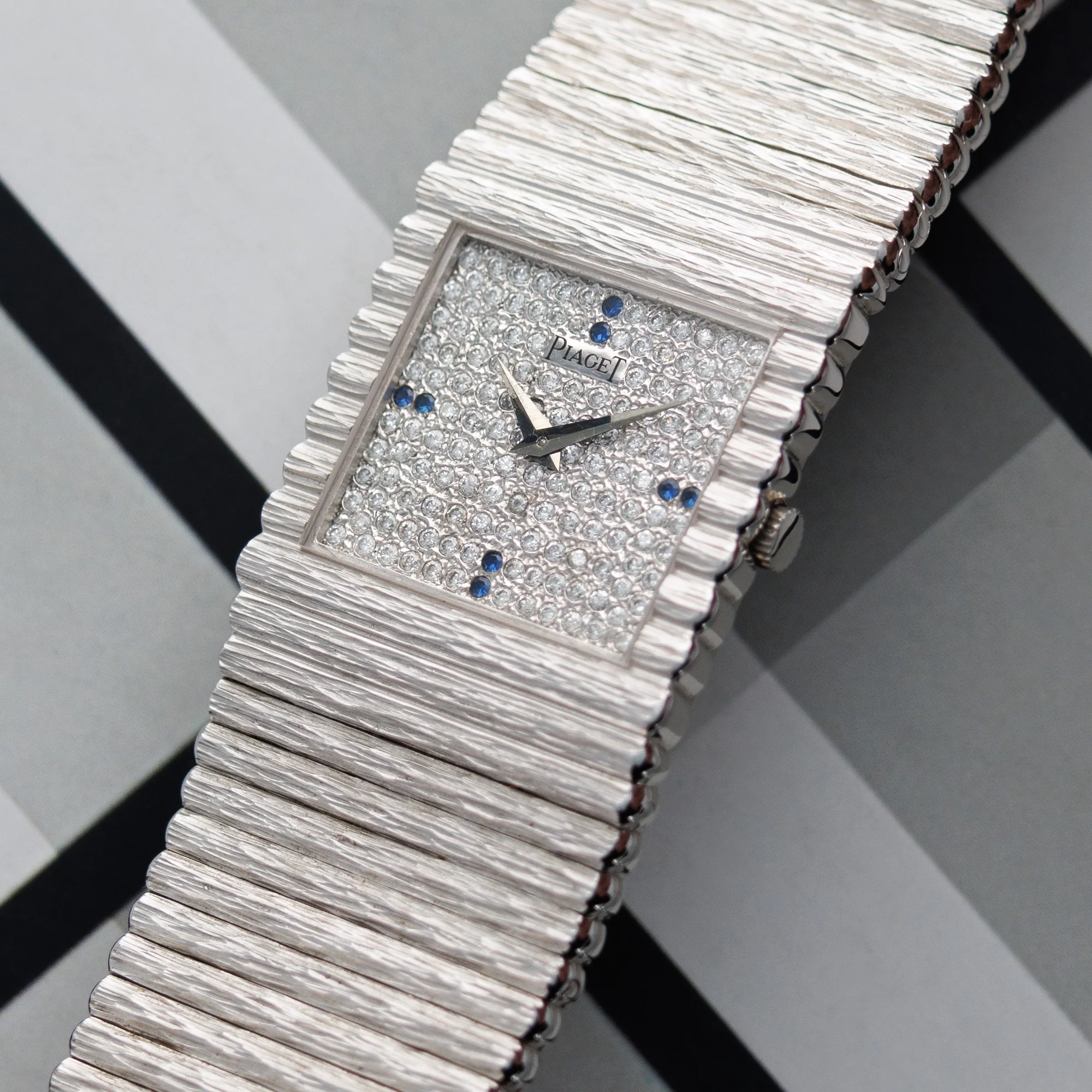 Piaget White Gold Emperador Diamond Ref. 9131 - Image 2