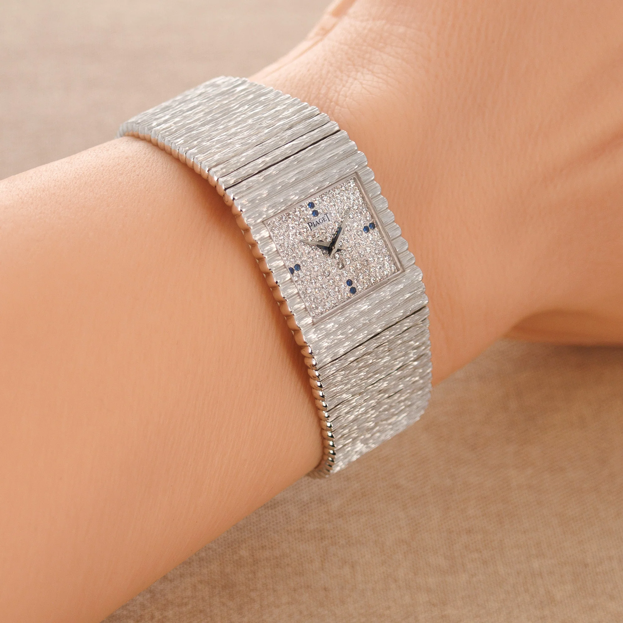 Piaget White Gold Emperador Diamond Ref. 9131 - Image 6