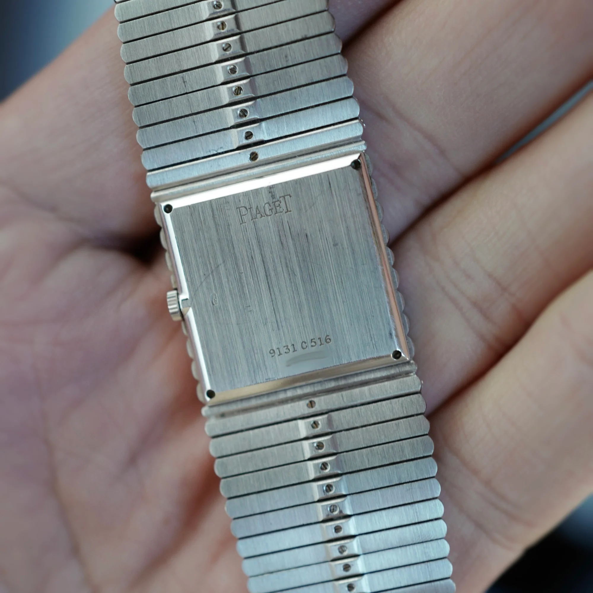 Piaget White Gold Emperador Ref. 9131 with Diamonds and Sapphires - Image 8