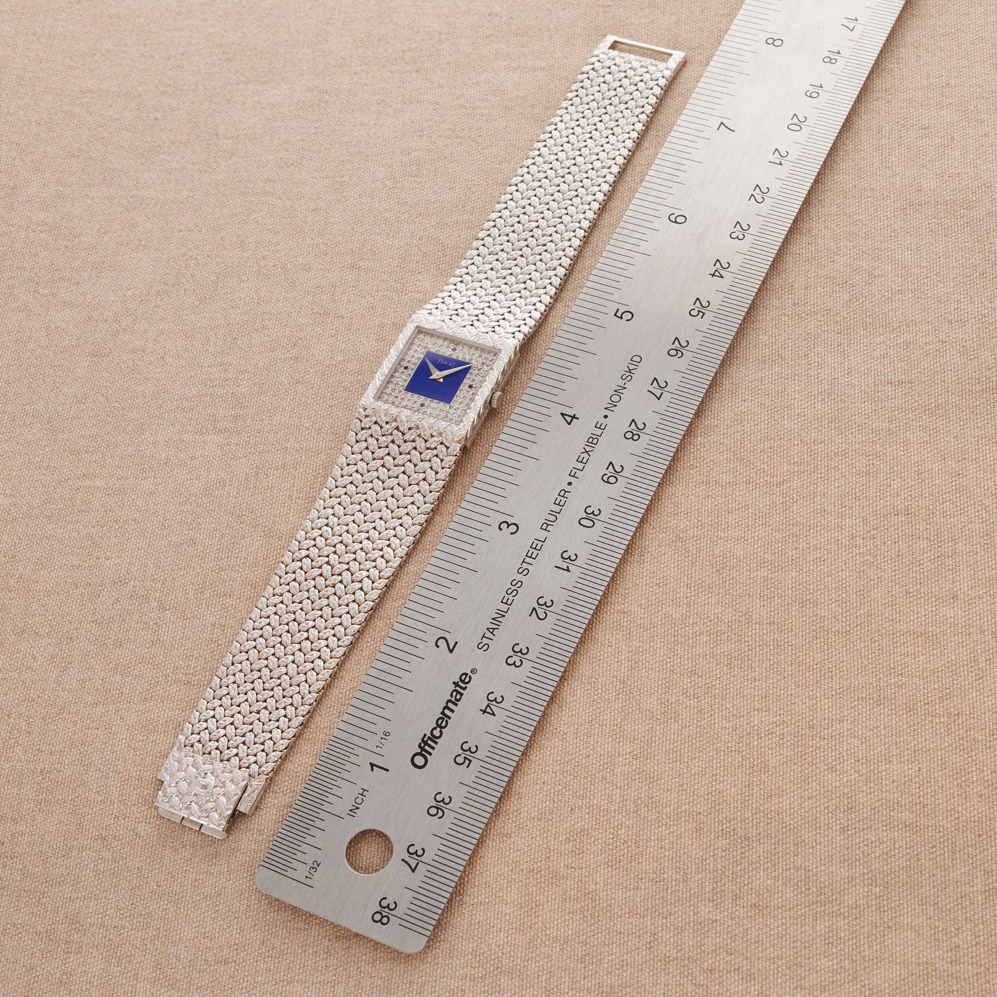 Piaget White Gold Lapis and Diamond Watch Ref. 9352D2 - Image 5