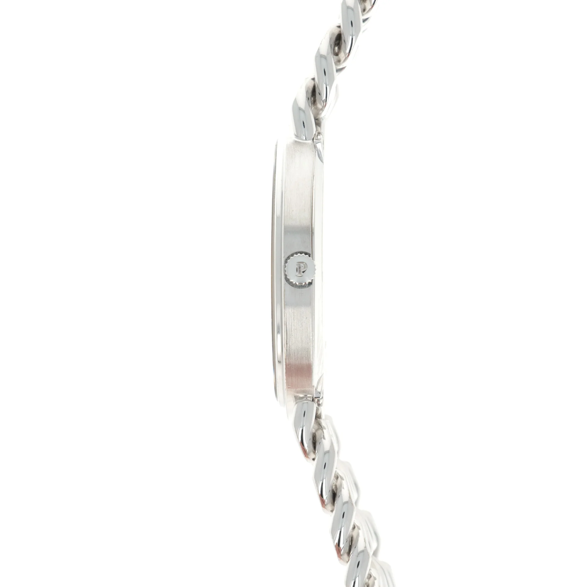 Piaget White Gold Lapis Link Bracelet Watch - Image 3