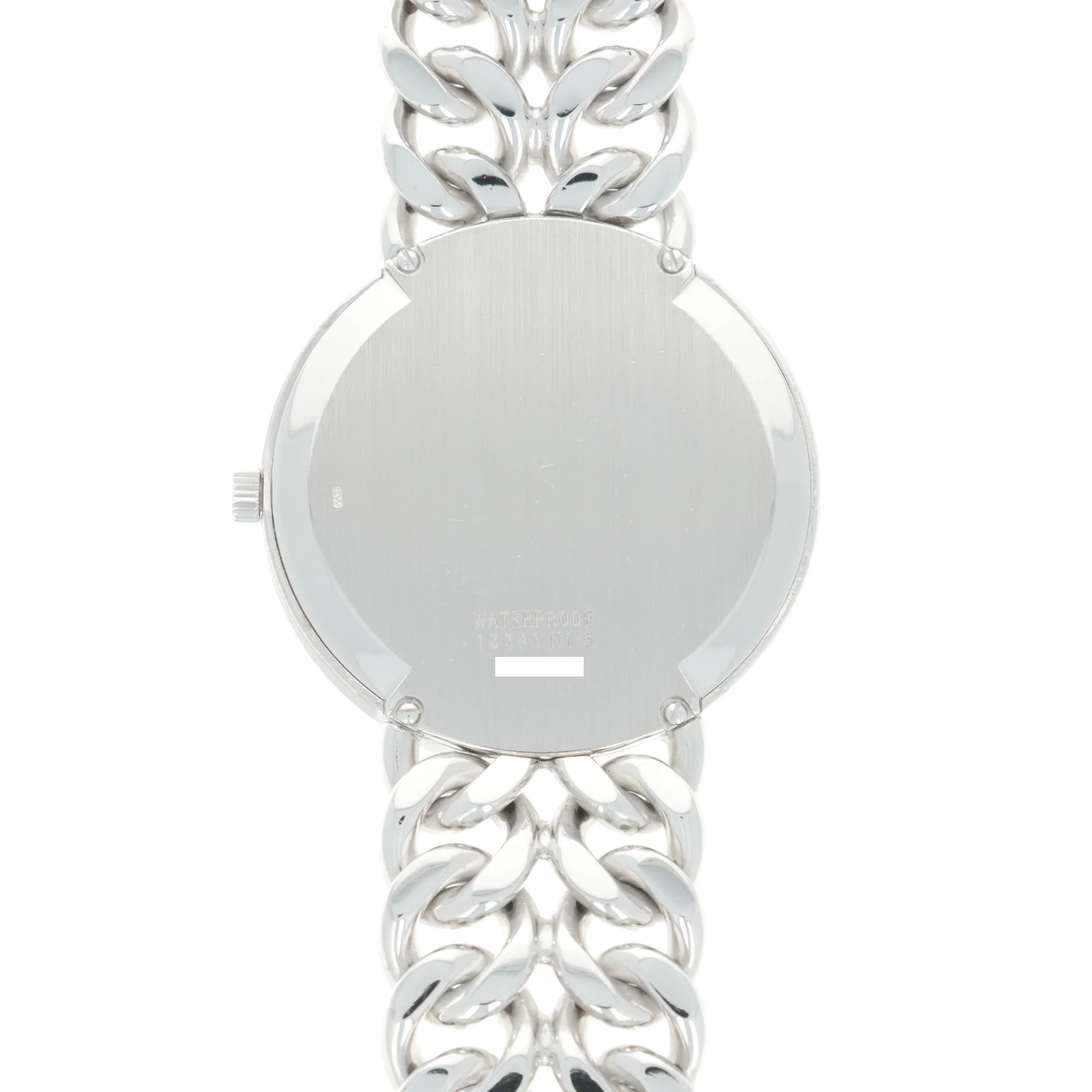 Piaget White Gold Lapis Link Bracelet Watch - Image 4