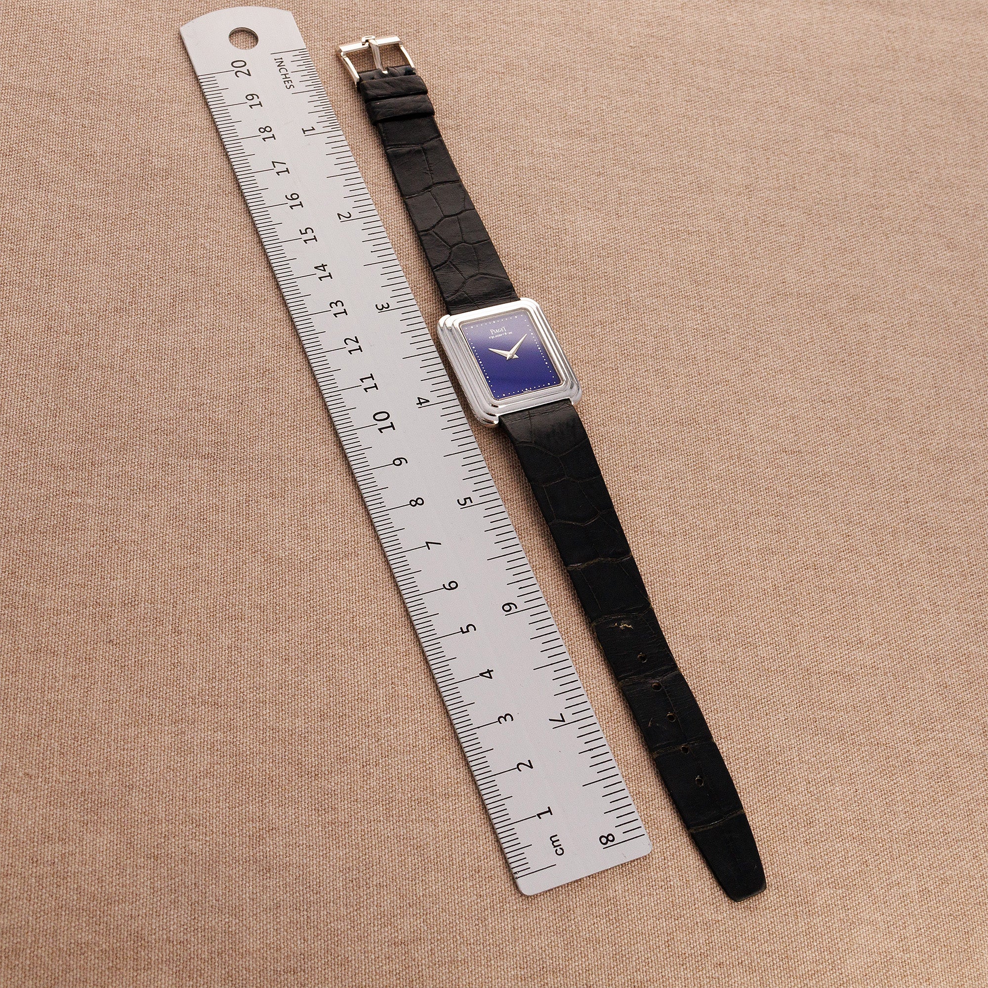 Piaget White Gold Lapis Watch Ref. 74101 - Image 6