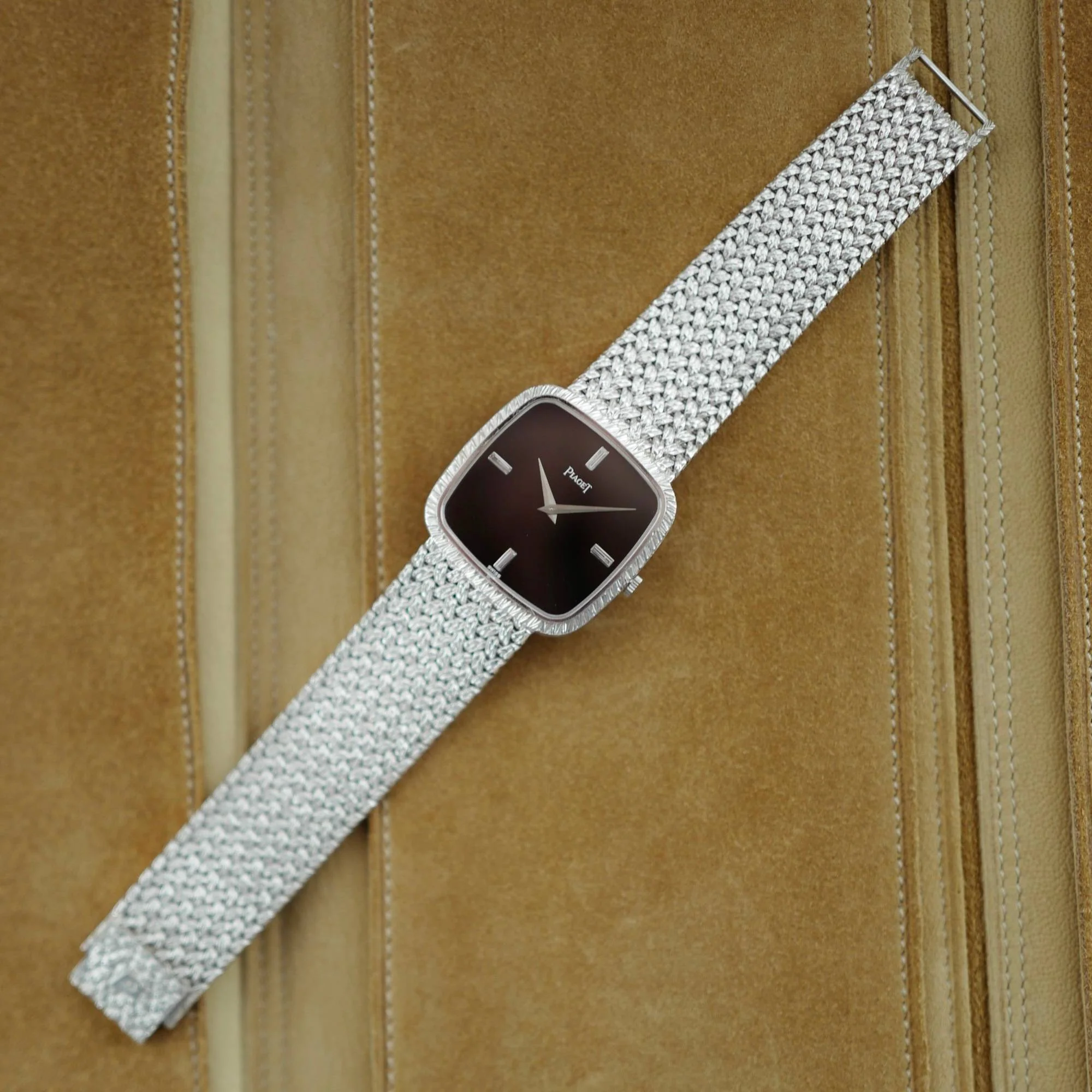 Piaget White Gold Mechanical Watch Ref. 9771D2 with Onyx and Diamond - Image 5