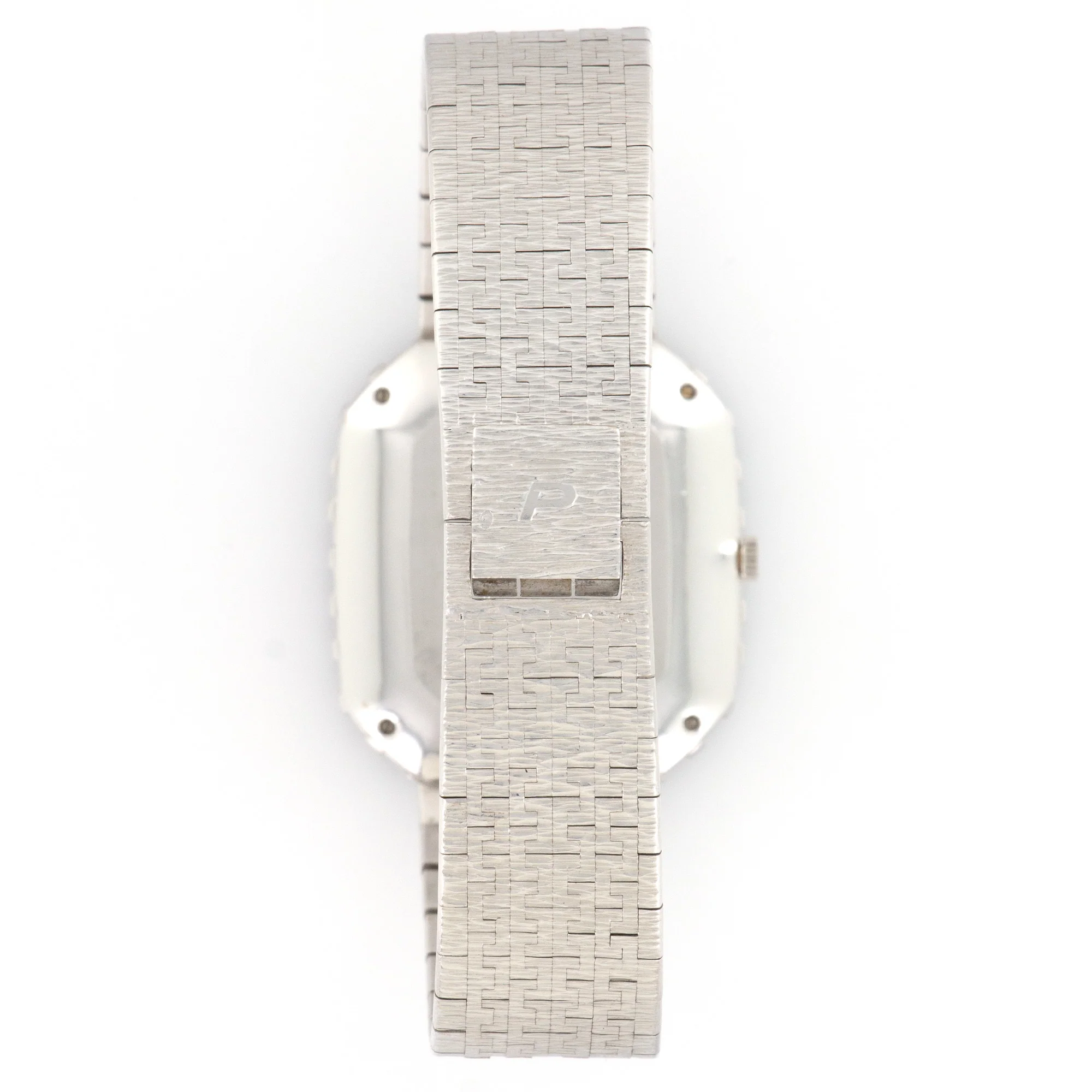 Piaget White Gold Onyx & Baguette Diamond Watch - Image 4