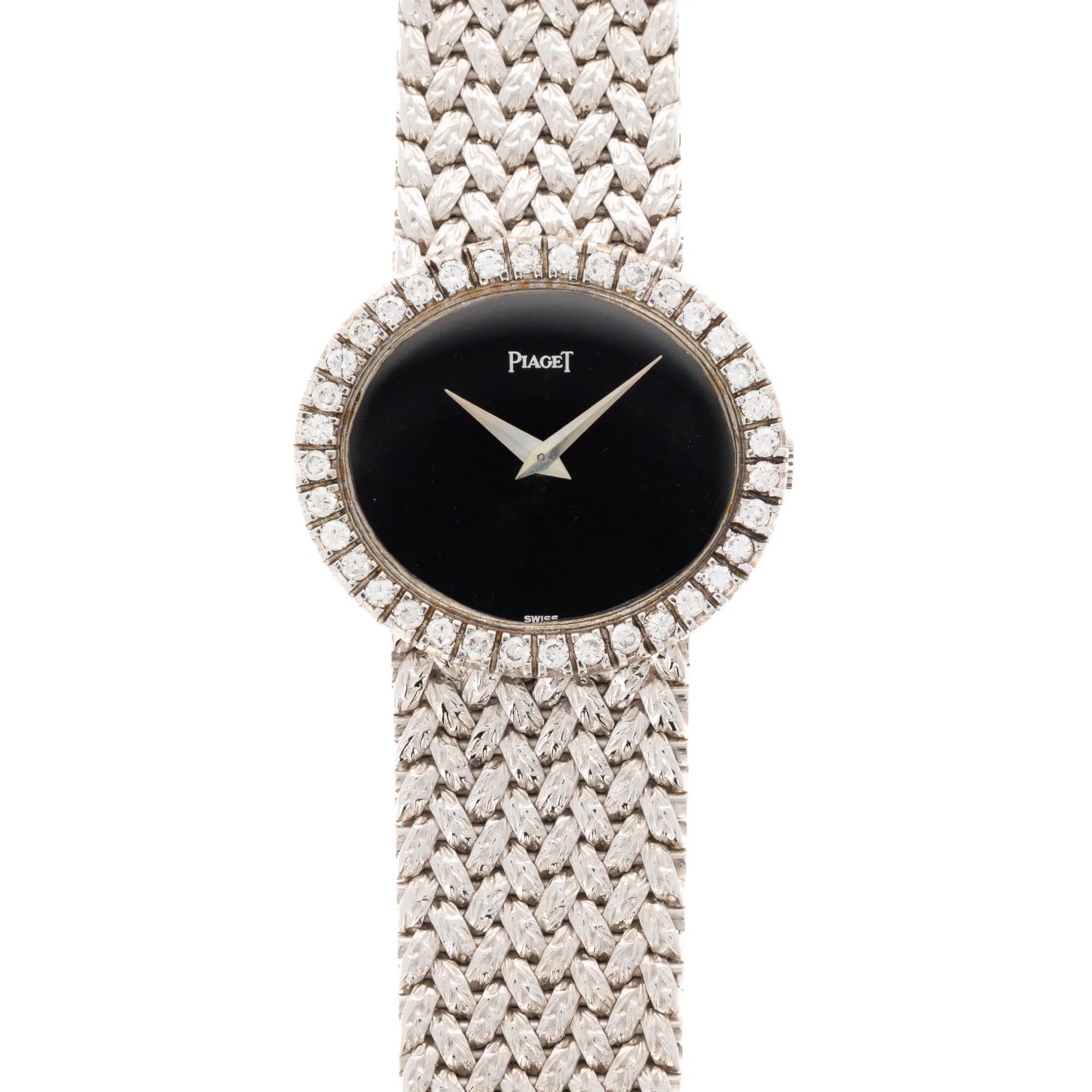 Piaget White Gold Onyx Watch Ref. 9802