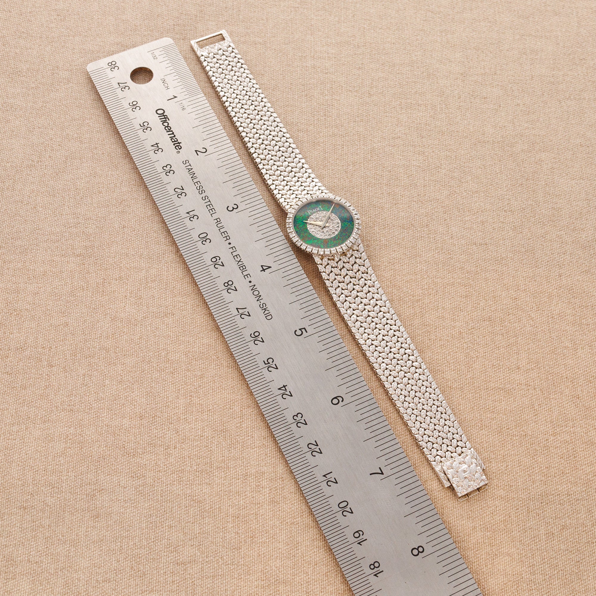 Piaget White Gold, Opal and Diamond Watch Ref. 9706 - Image 4