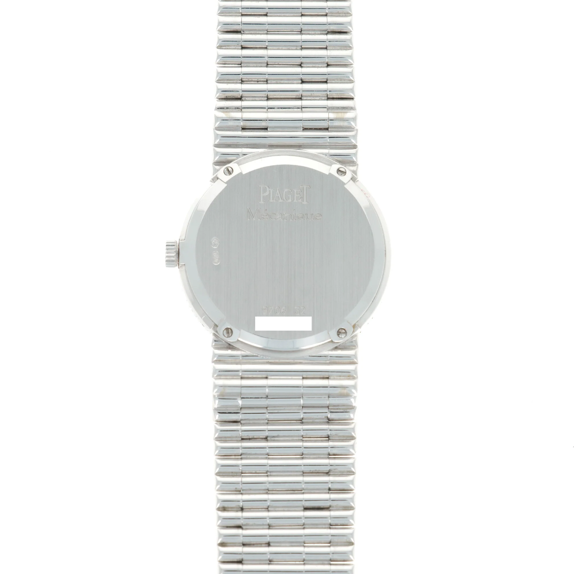 Piaget White Gold Pave Diamond Watch, Circa 1980s - Image 4
