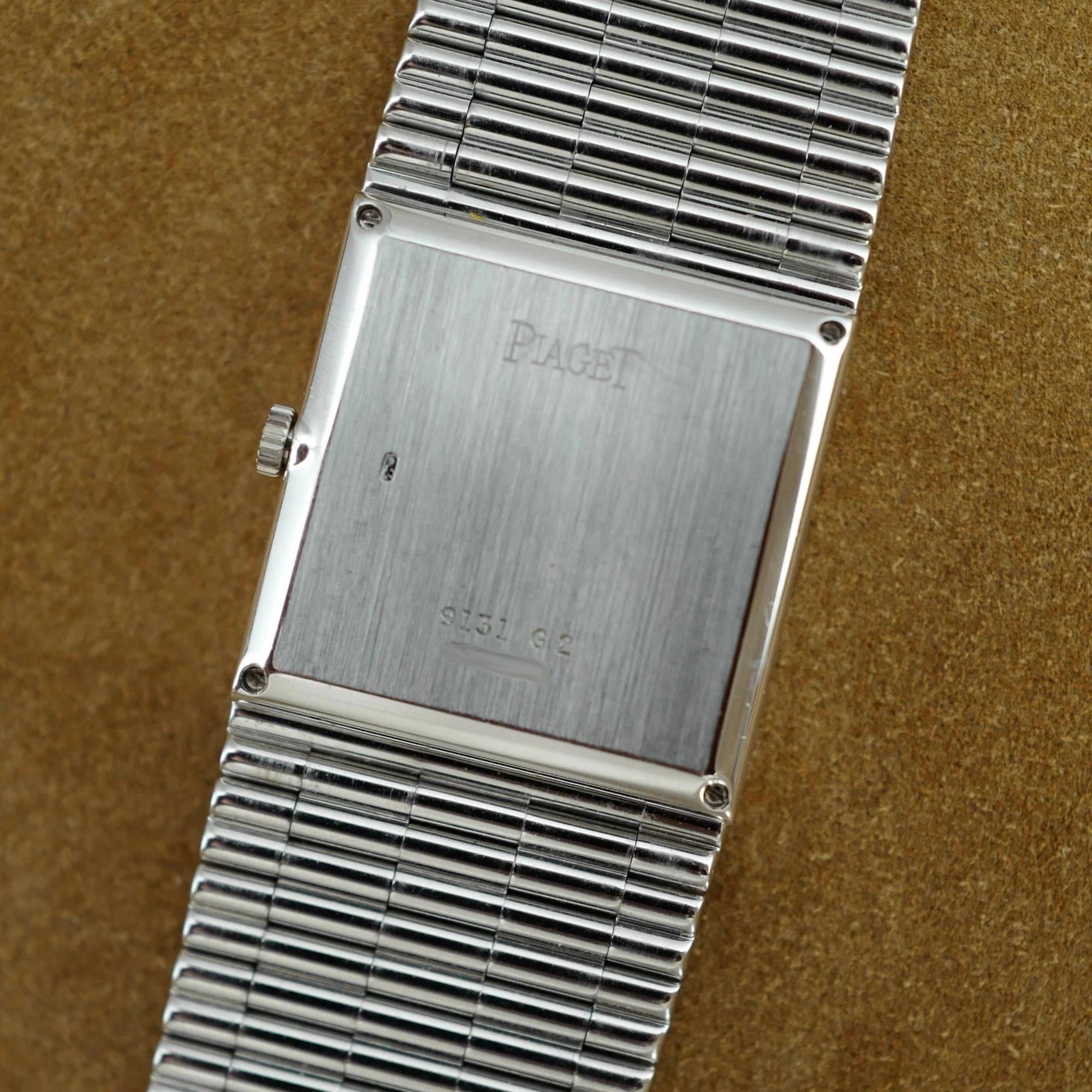 Piaget White Gold Tradition Watch Ref. 9131 with Pave Dial - Image 5