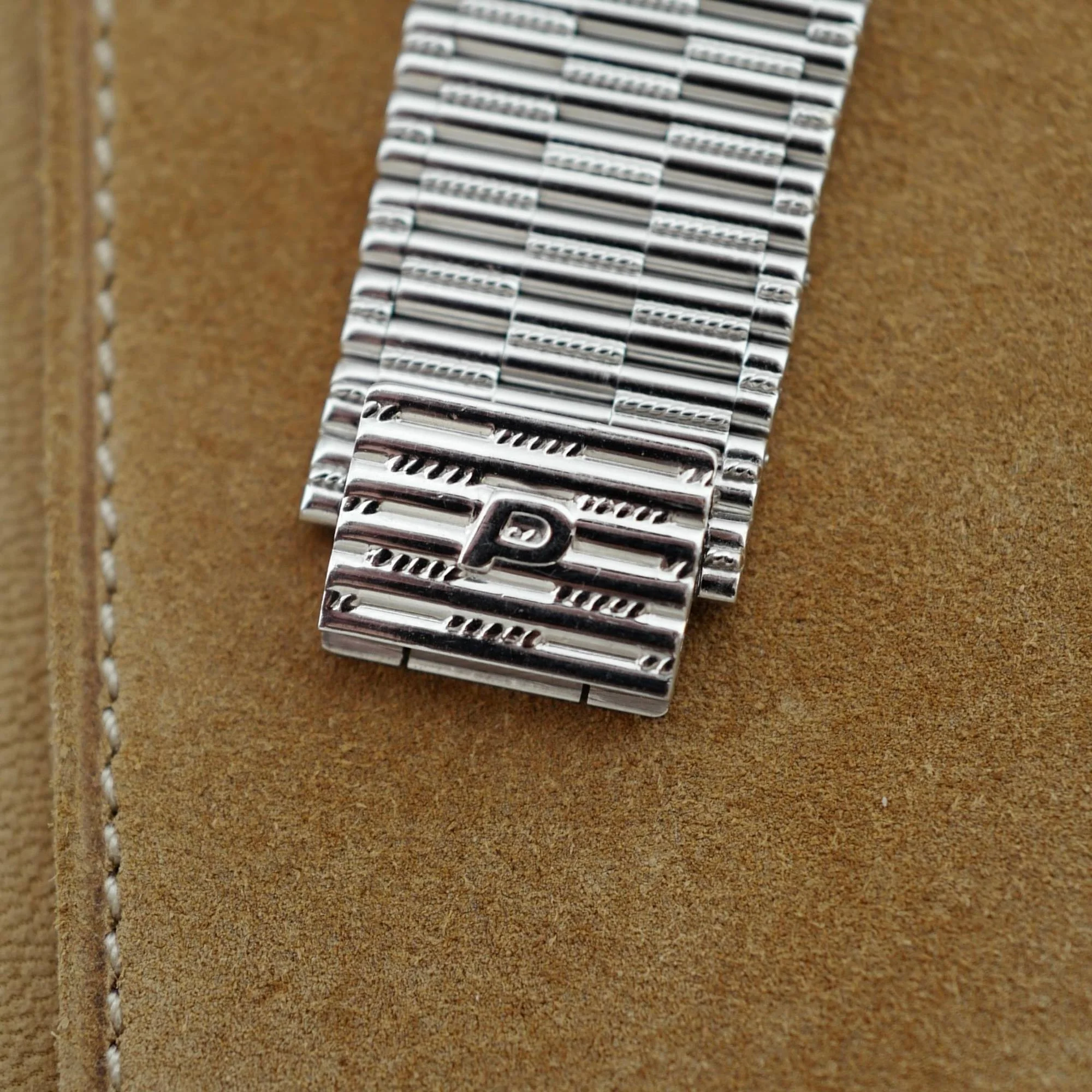 Piaget White Gold Tradition Watch Ref. 9131 with Pave Dial - Image 6