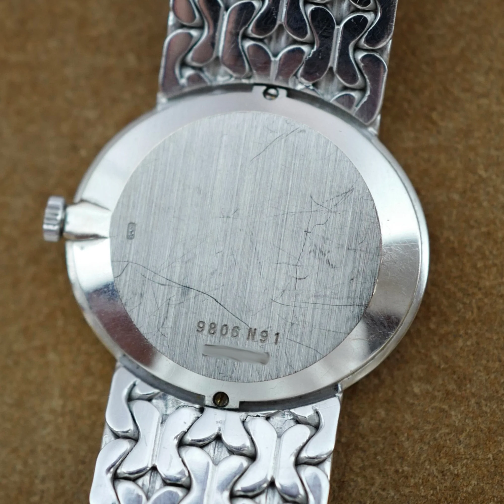 Piaget White Gold Watch Ref. 9806 with Onyx & Mother of Pearl - Image 6