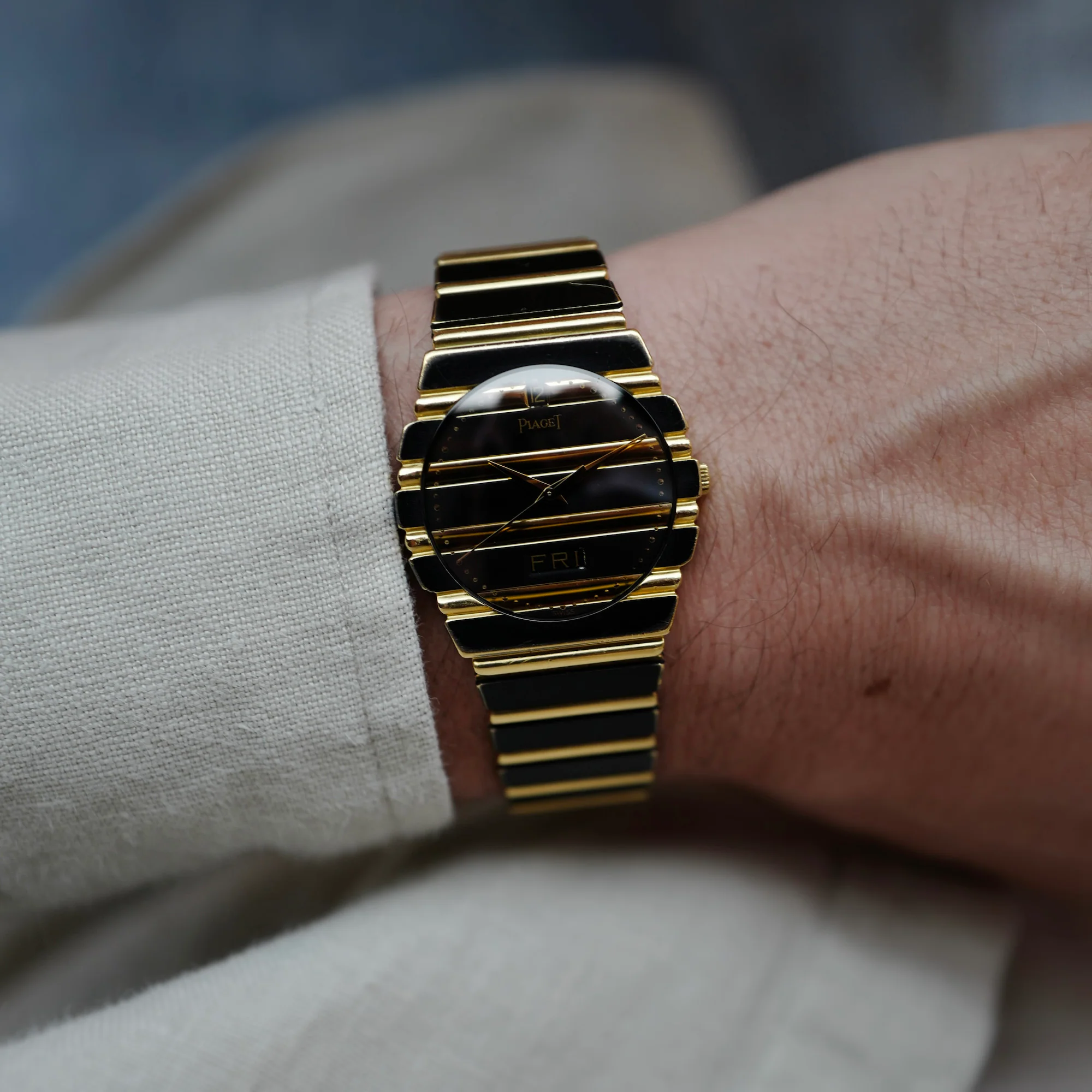 Piaget Yellow Gold and DLC Polo Watch Ref. 15562C701 - Image 4