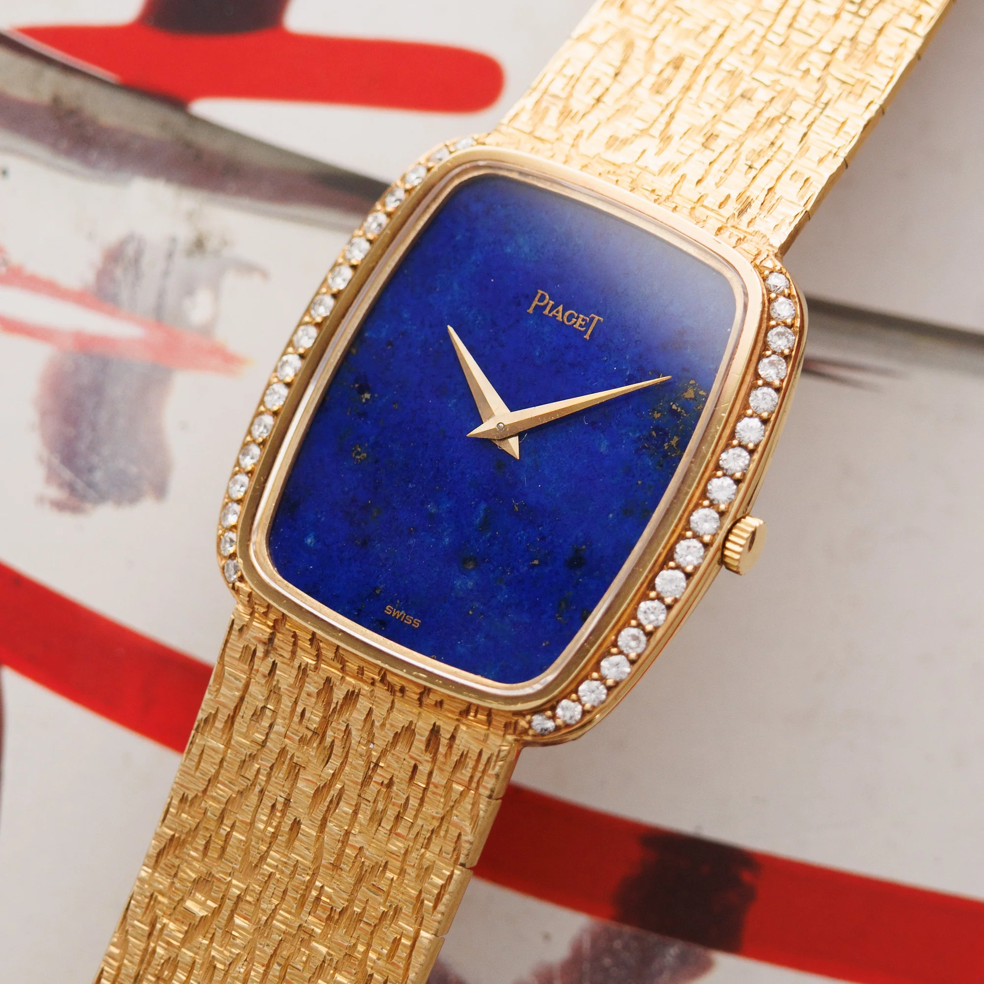 Piaget Yellow Gold and Lapis Watch - Image 2