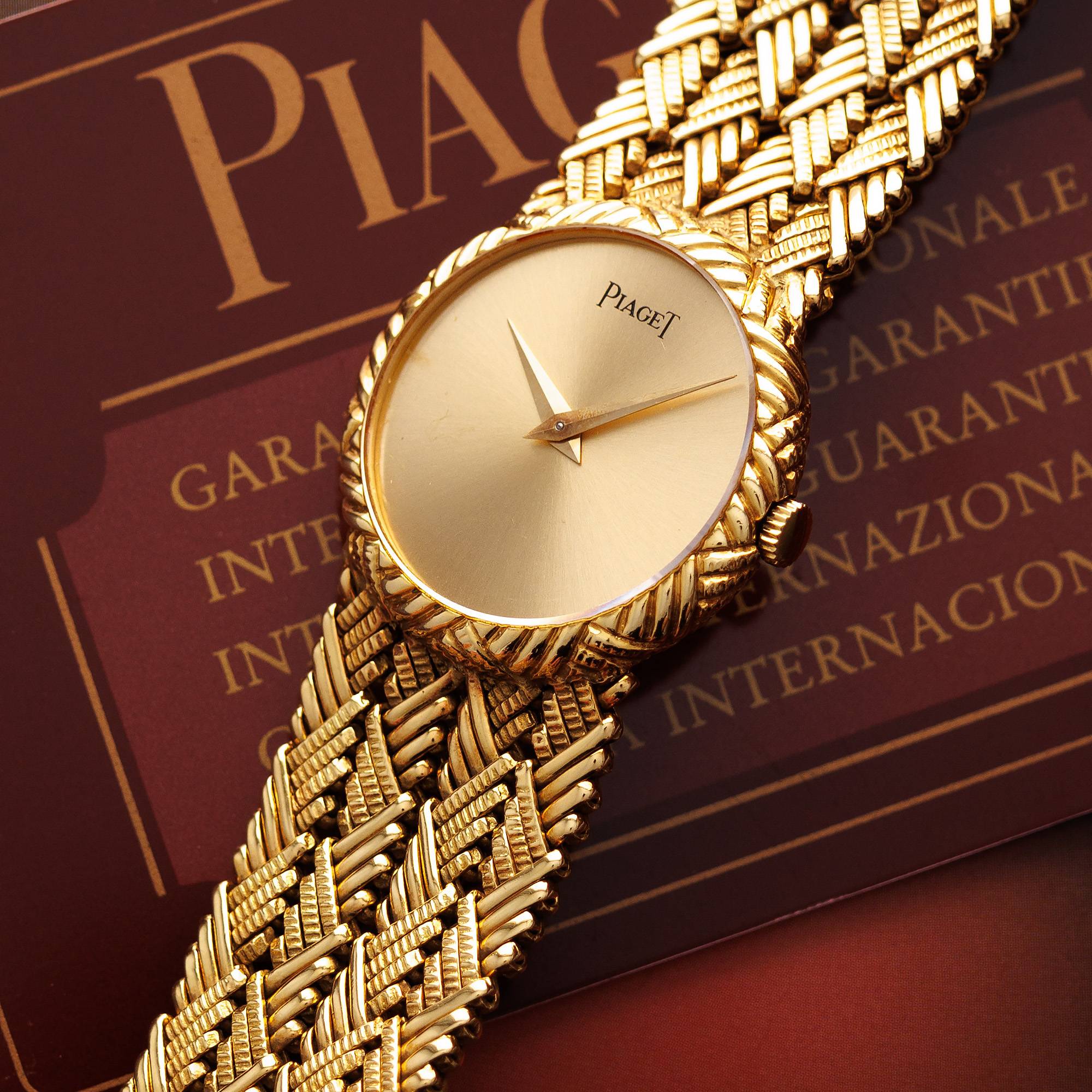 Piaget Yellow Gold Braided Bracelet Watch Ref. 922 - Image 2