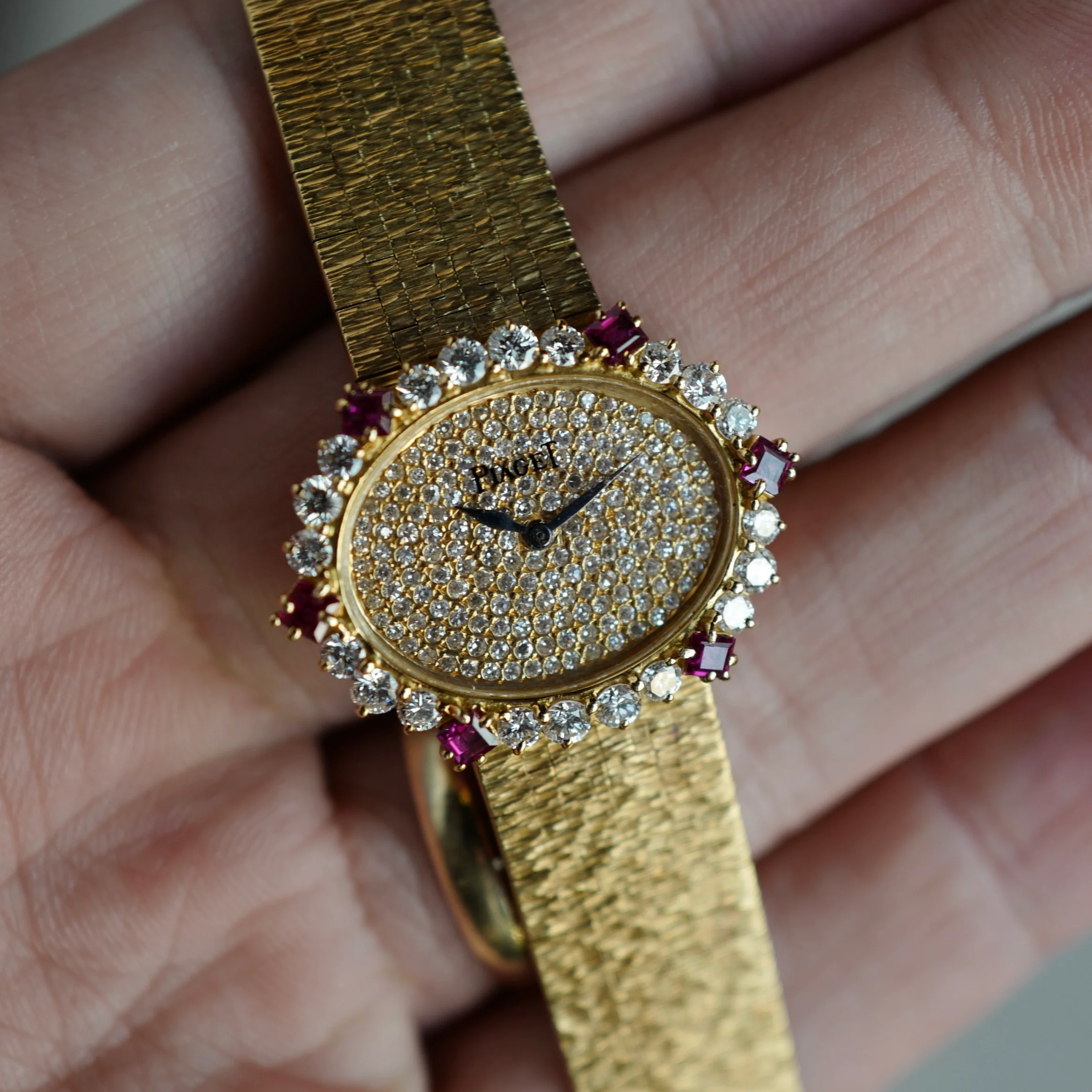 Piaget Yellow Gold Diamond Ruby Watch Ref. 43009A6 - Image 2