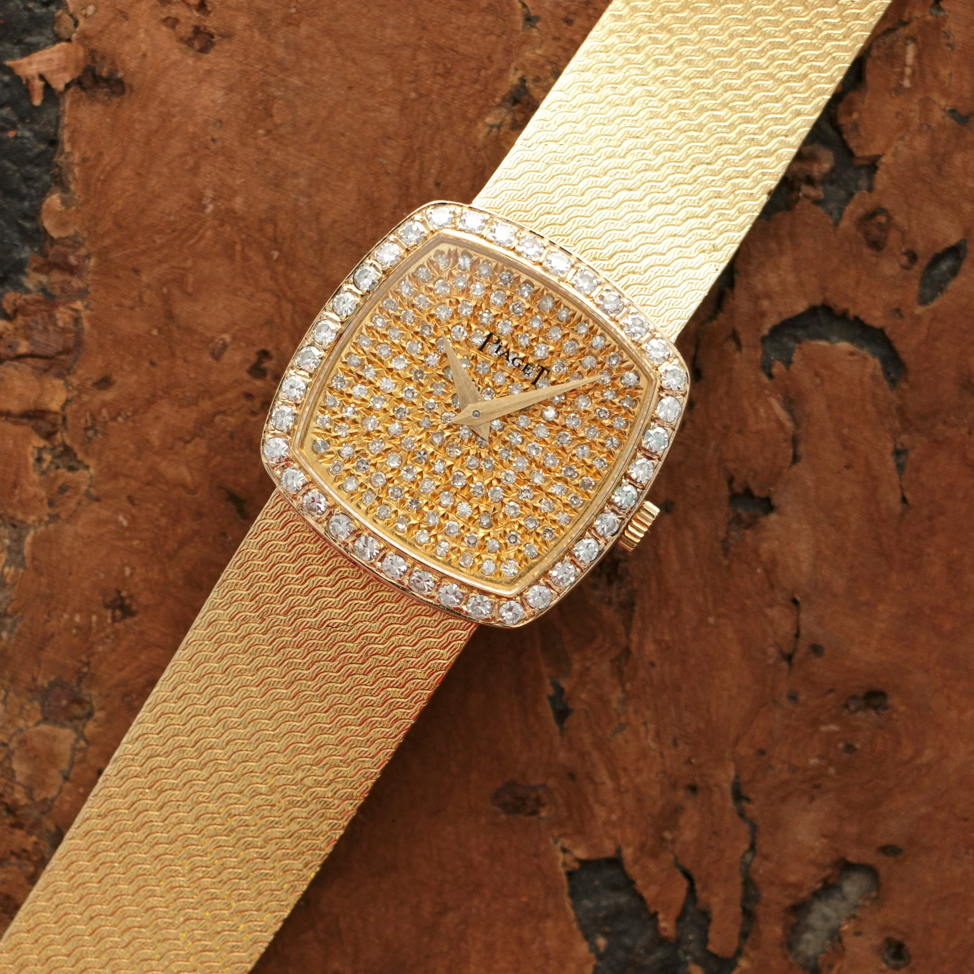 Piaget Yellow Gold Diamond Watch, 1970s - Image 2