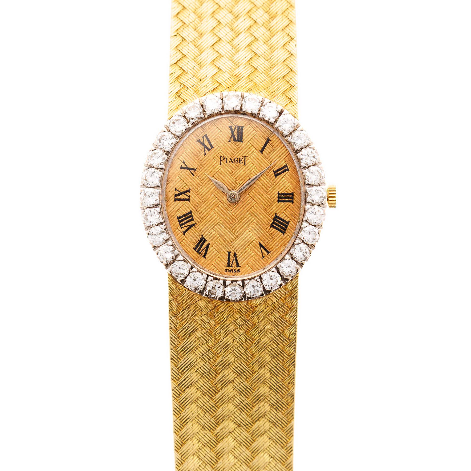 Piaget Yellow Gold Diamond Watch Ref. 9814