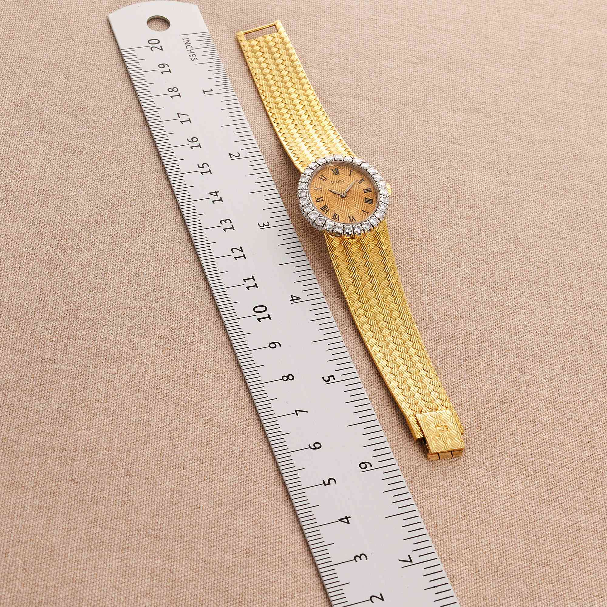 Piaget Yellow Gold Diamond Watch Ref. 9814 - Image 6
