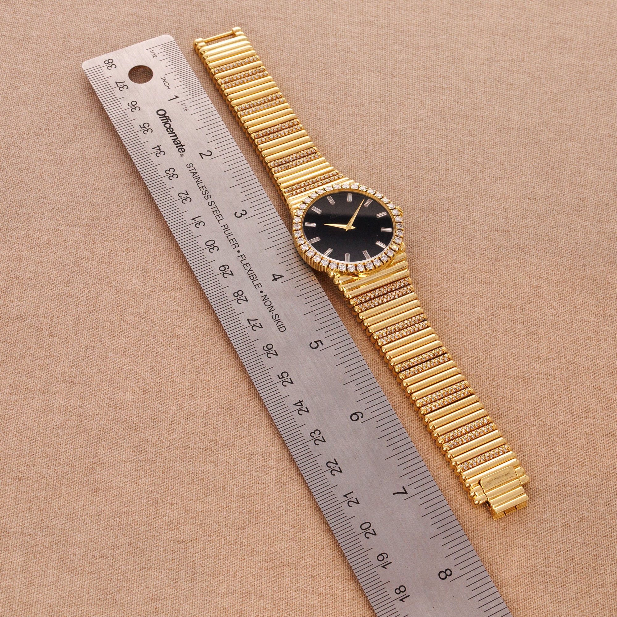 Piaget Yellow Gold Emperador Diamond Watch Ref. 12336 - Image 4