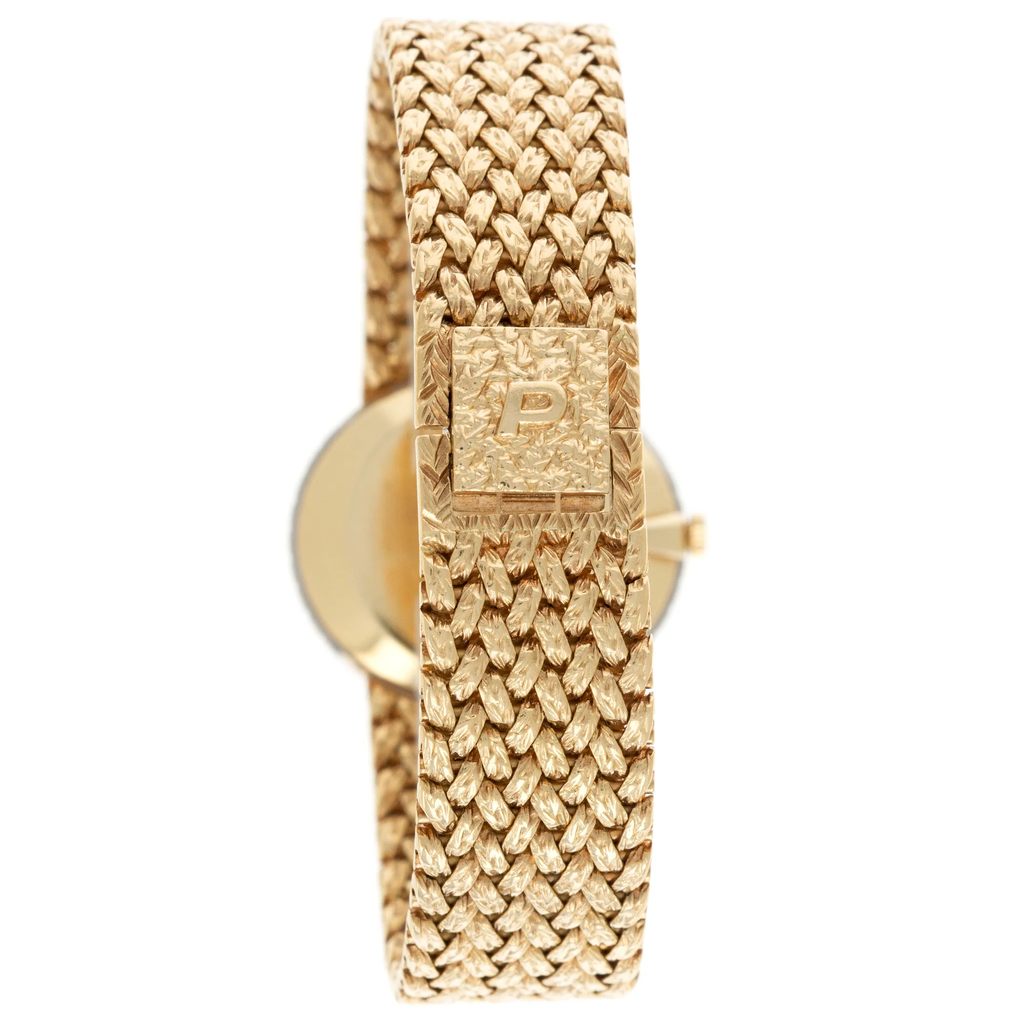 Piaget Yellow Gold Lapis Diamond Watch, 1970s - Image 7