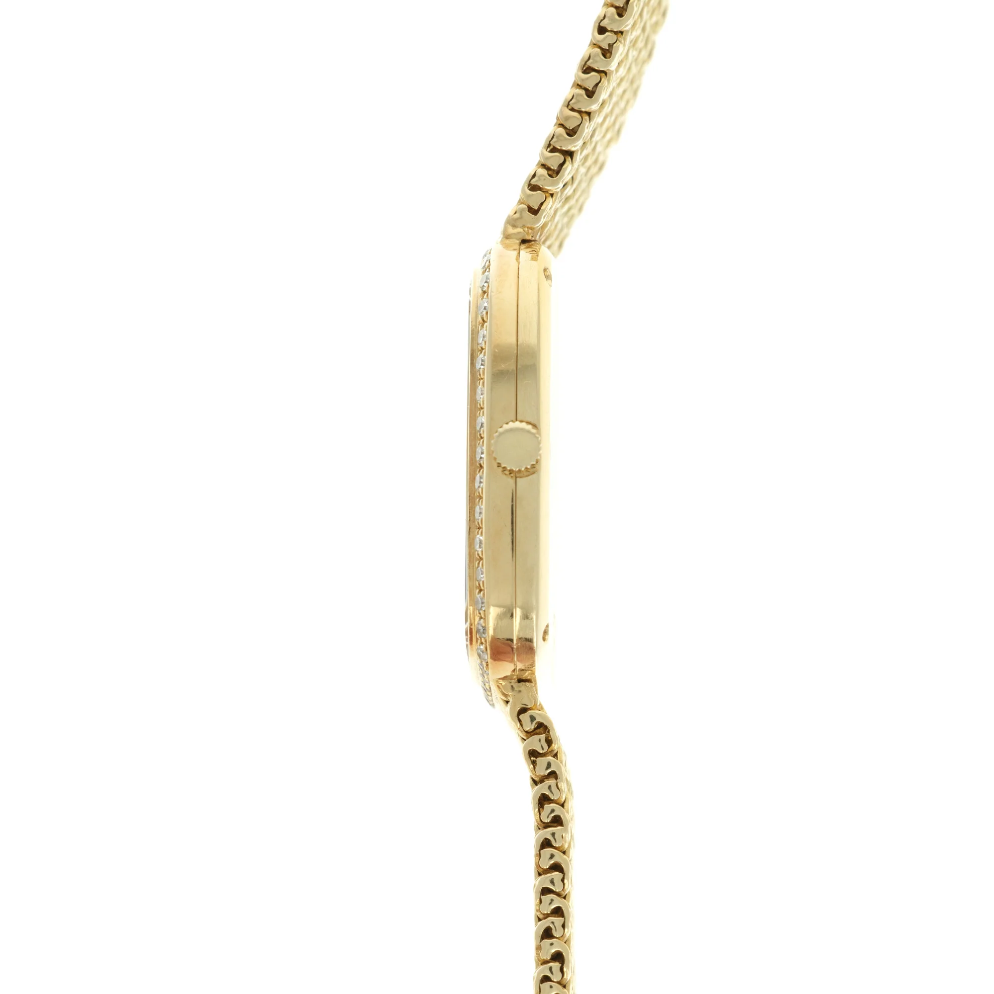 Piaget Yellow Gold Onyx Diamond Watch, 1970s - Image 3